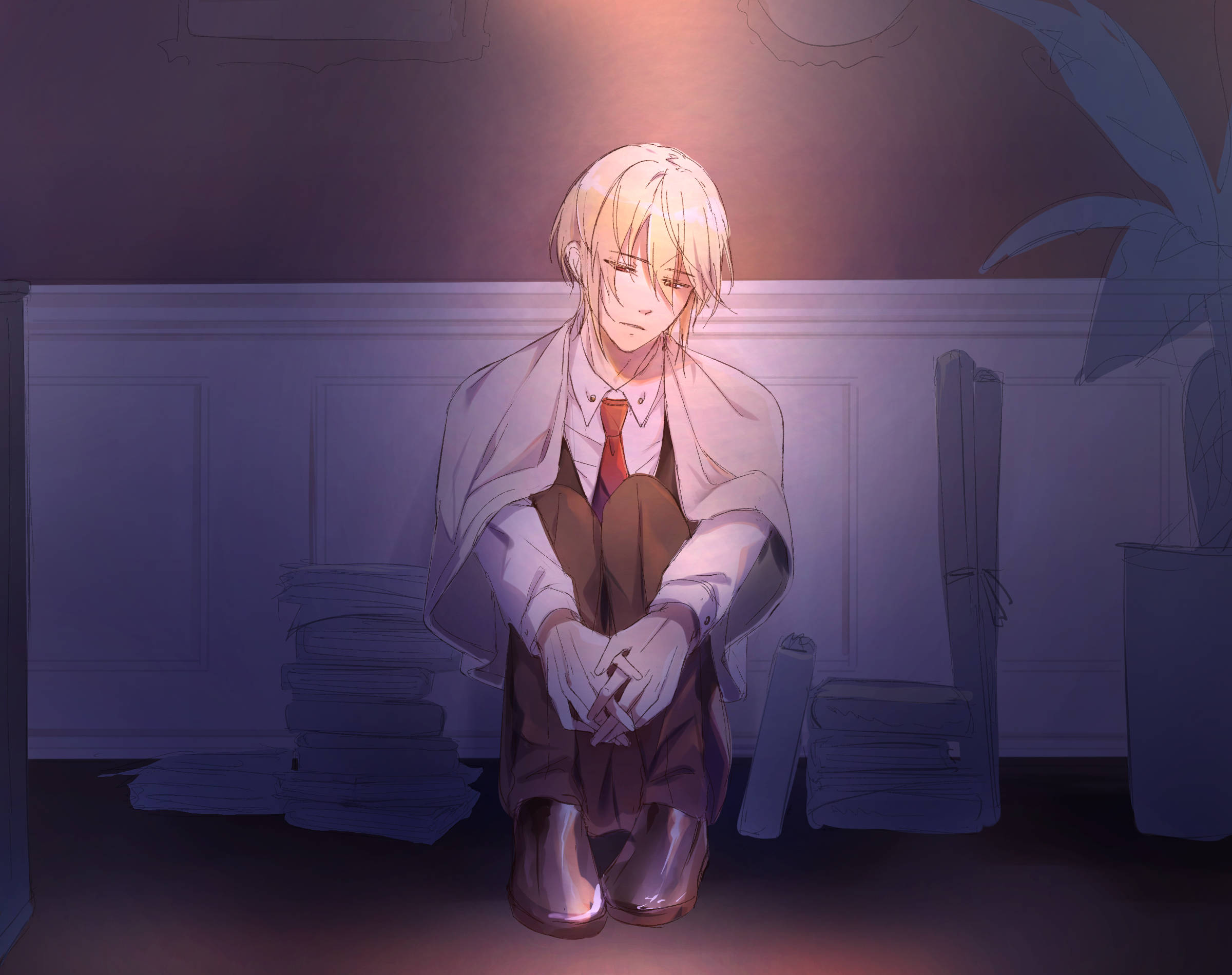 Moriarty The Patriot, mystery manga, blonde anime boy, Full HD Desktop Wallpaper