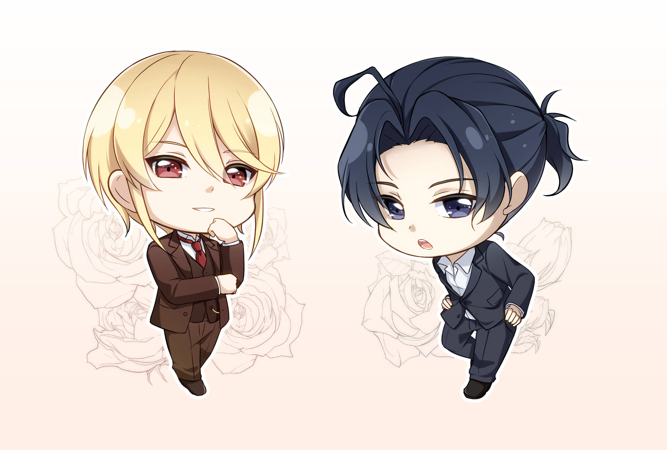 Moriarty The Patriot, chibi, anime, Full HD Desktop Wallpaper