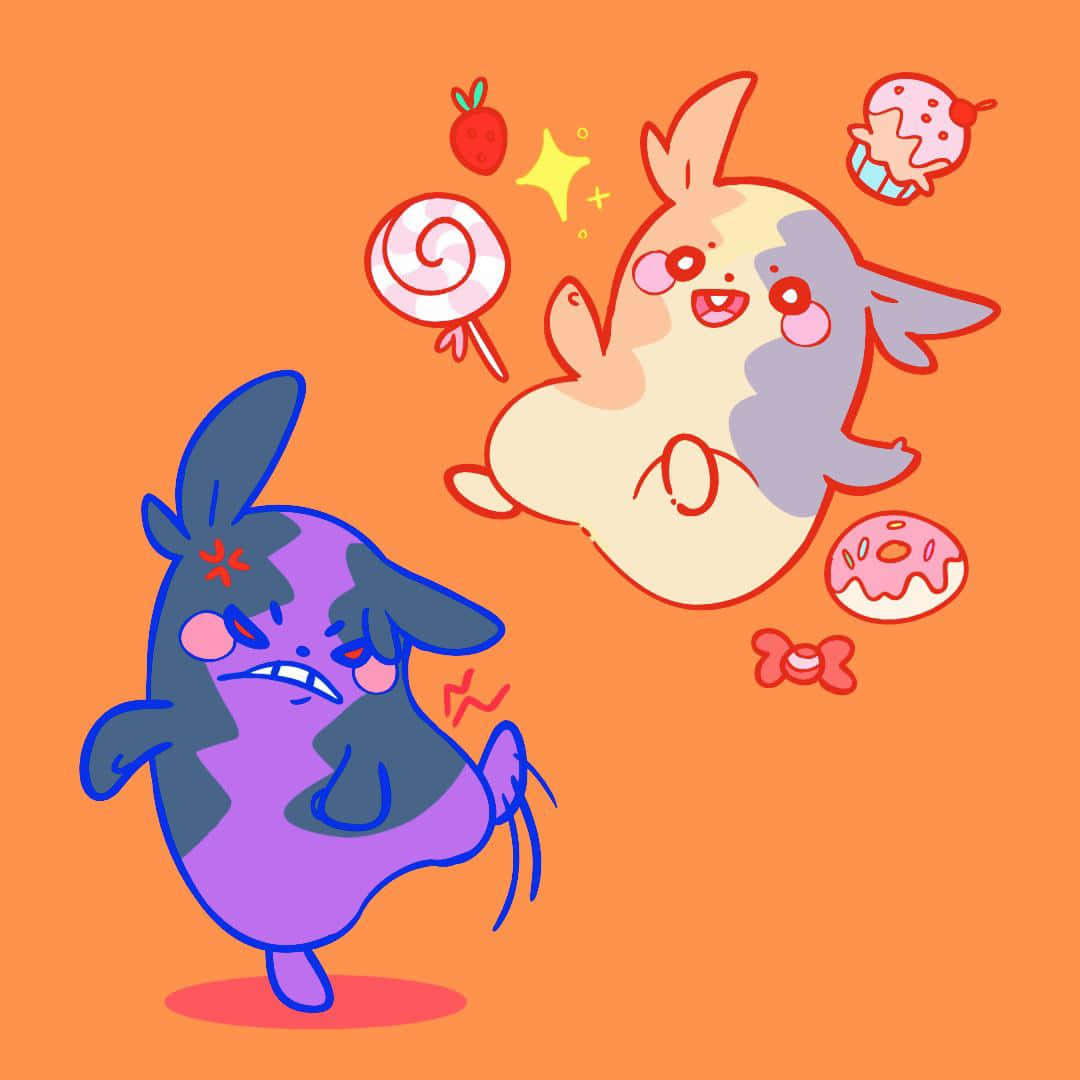 Morpeko, purple, angry, SD Desktop Wallpaper