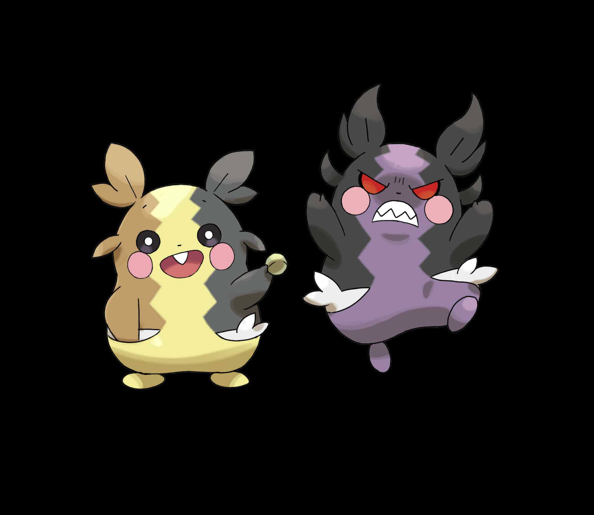 Morpeko, yellow, purple, Full HD Desktop Wallpaper
