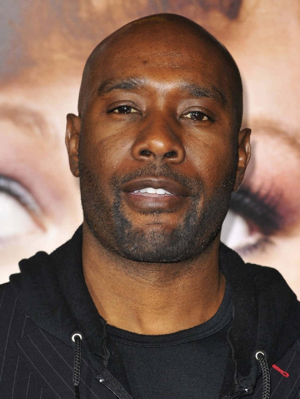 Morris Chestnut, black hoodie, blurred background, HD Phone Wallpaper