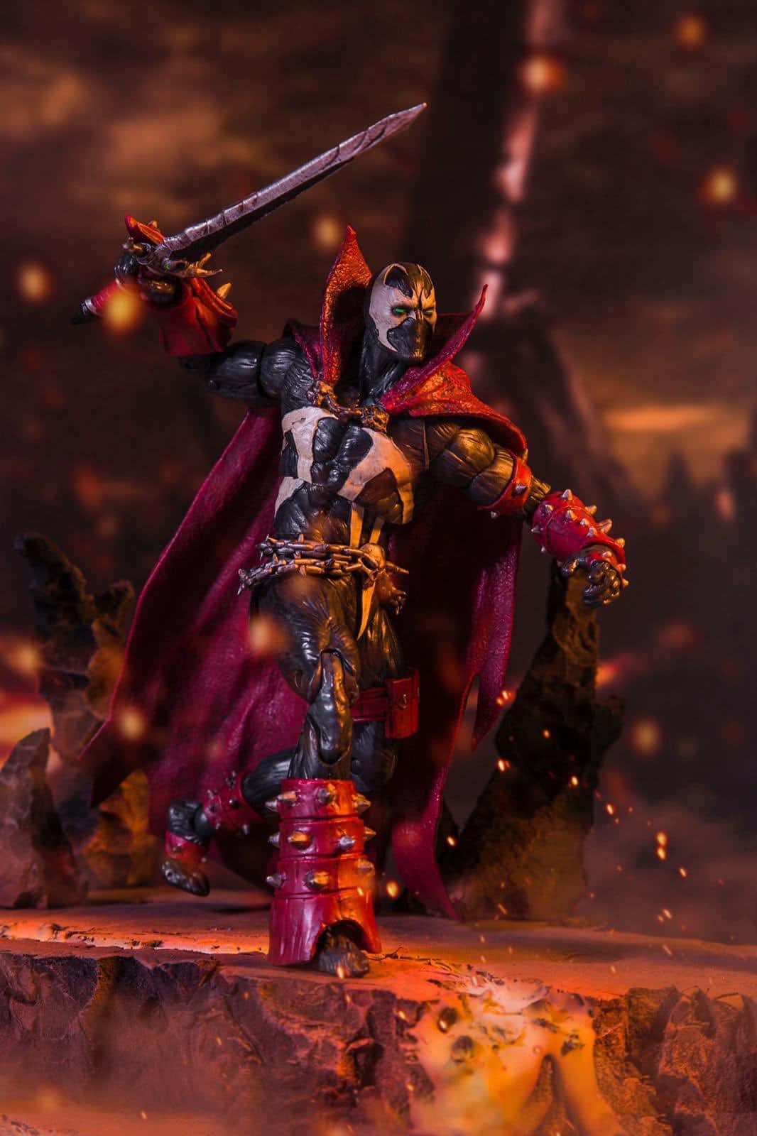 Mortal Kombat 11, Spawn, red cape, HD Phone Wallpaper