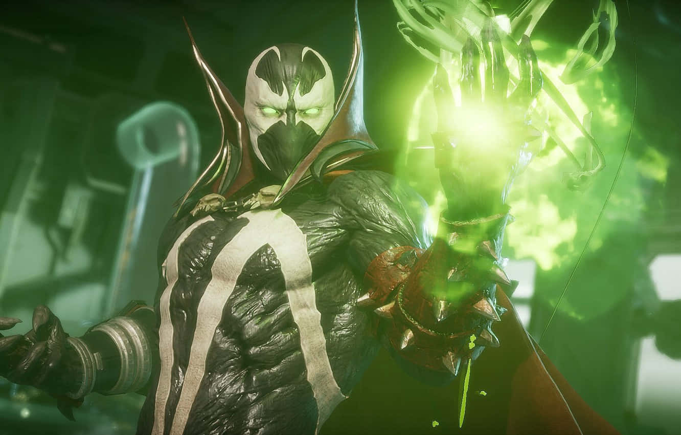 Mortal Kombat 11, Spawn, black and white armor, HD Desktop Wallpaper