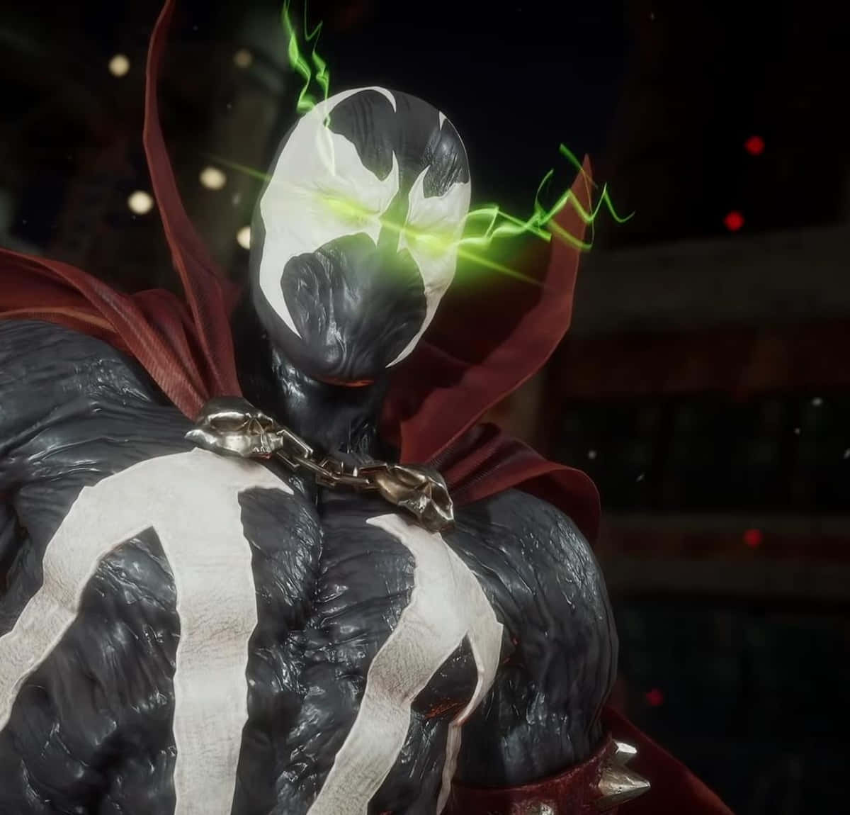 Mortal Kombat 11, Spawn, glowing green energy, SD Desktop Wallpaper