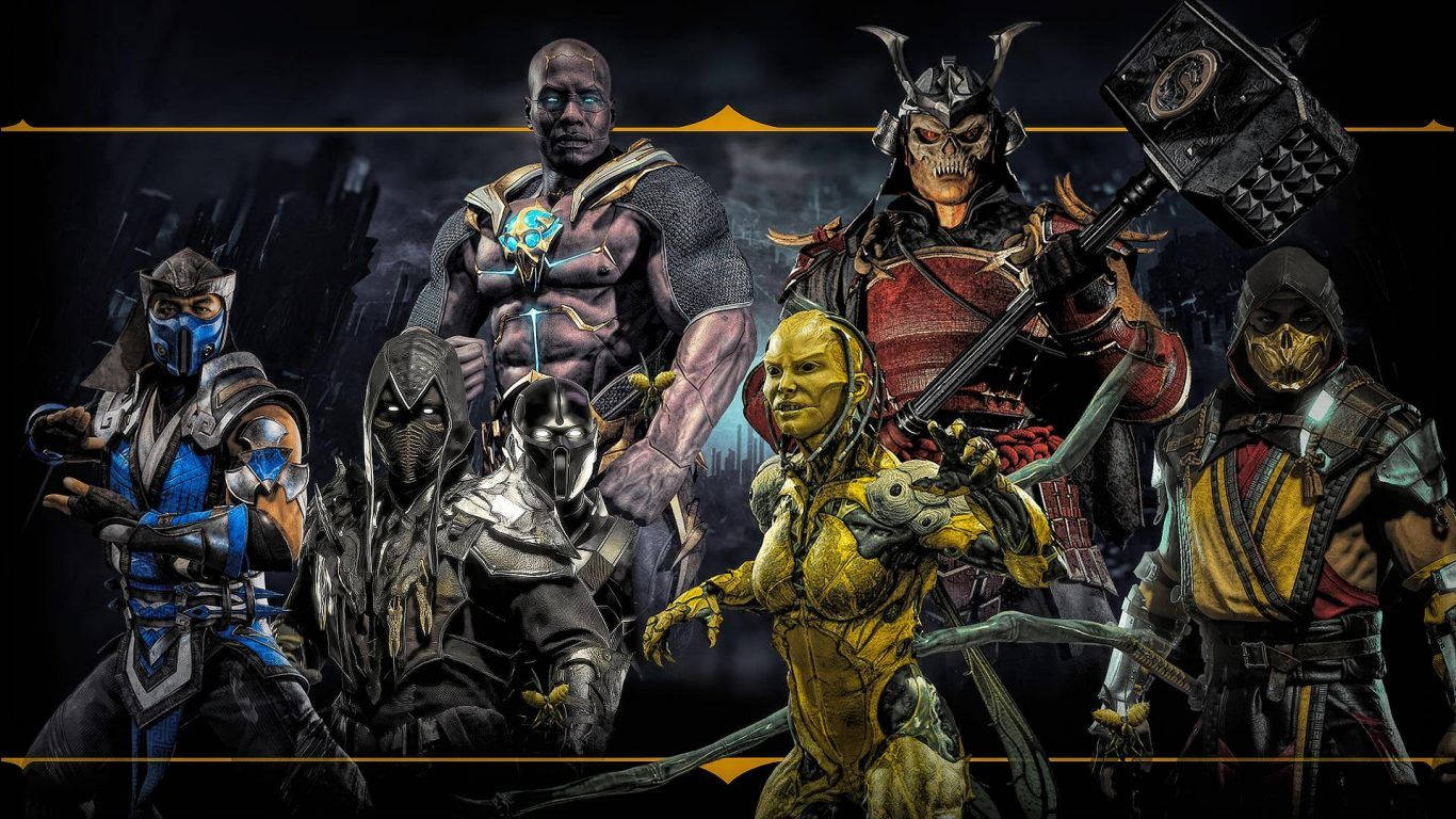 Mortal Kombat 11, fighters, armored fighters, HD Desktop Wallpaper