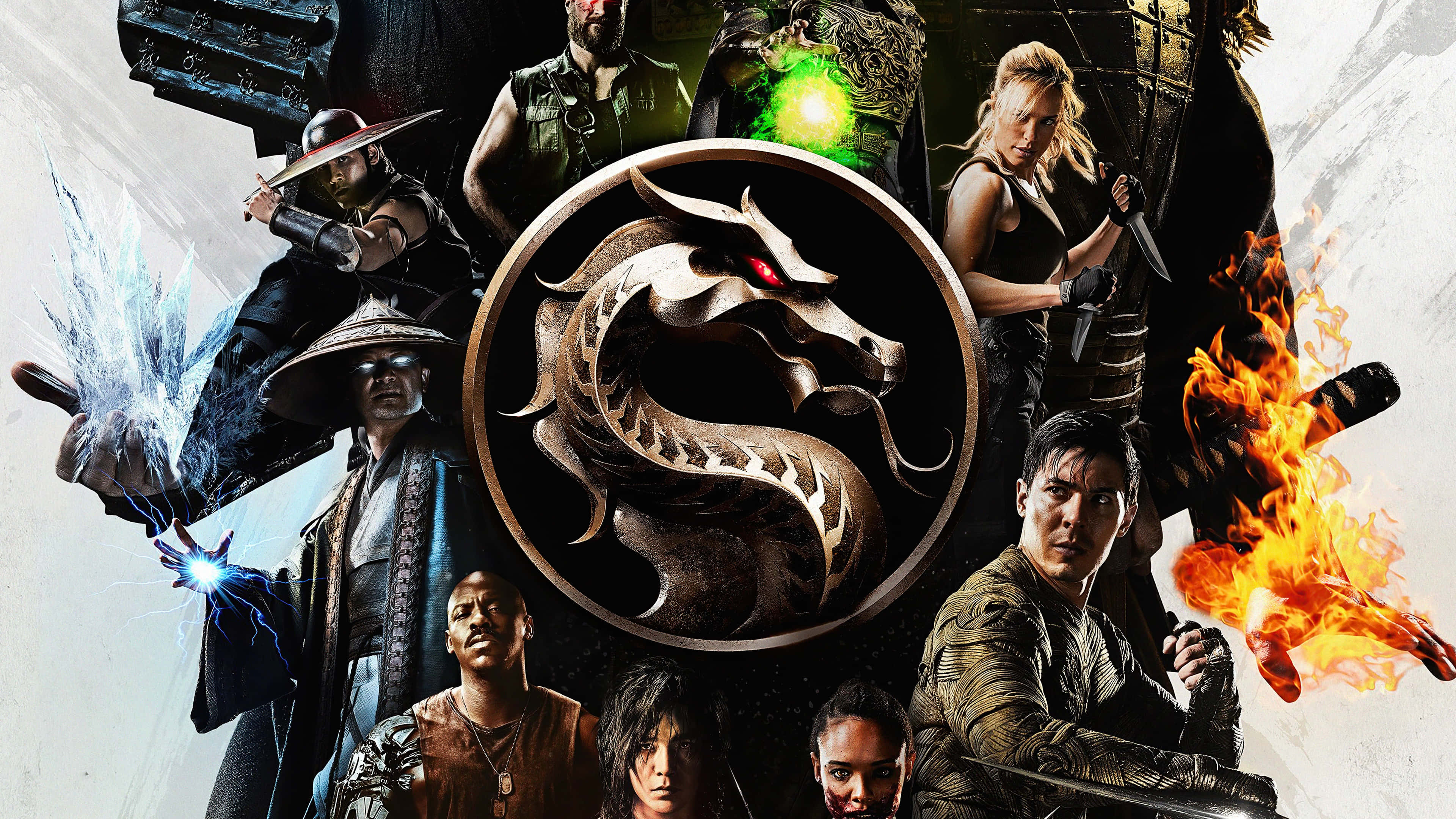 Mortal Kombat 2021, Mortal Kombat characters, elemental powers, 4K Desktop Wallpaper