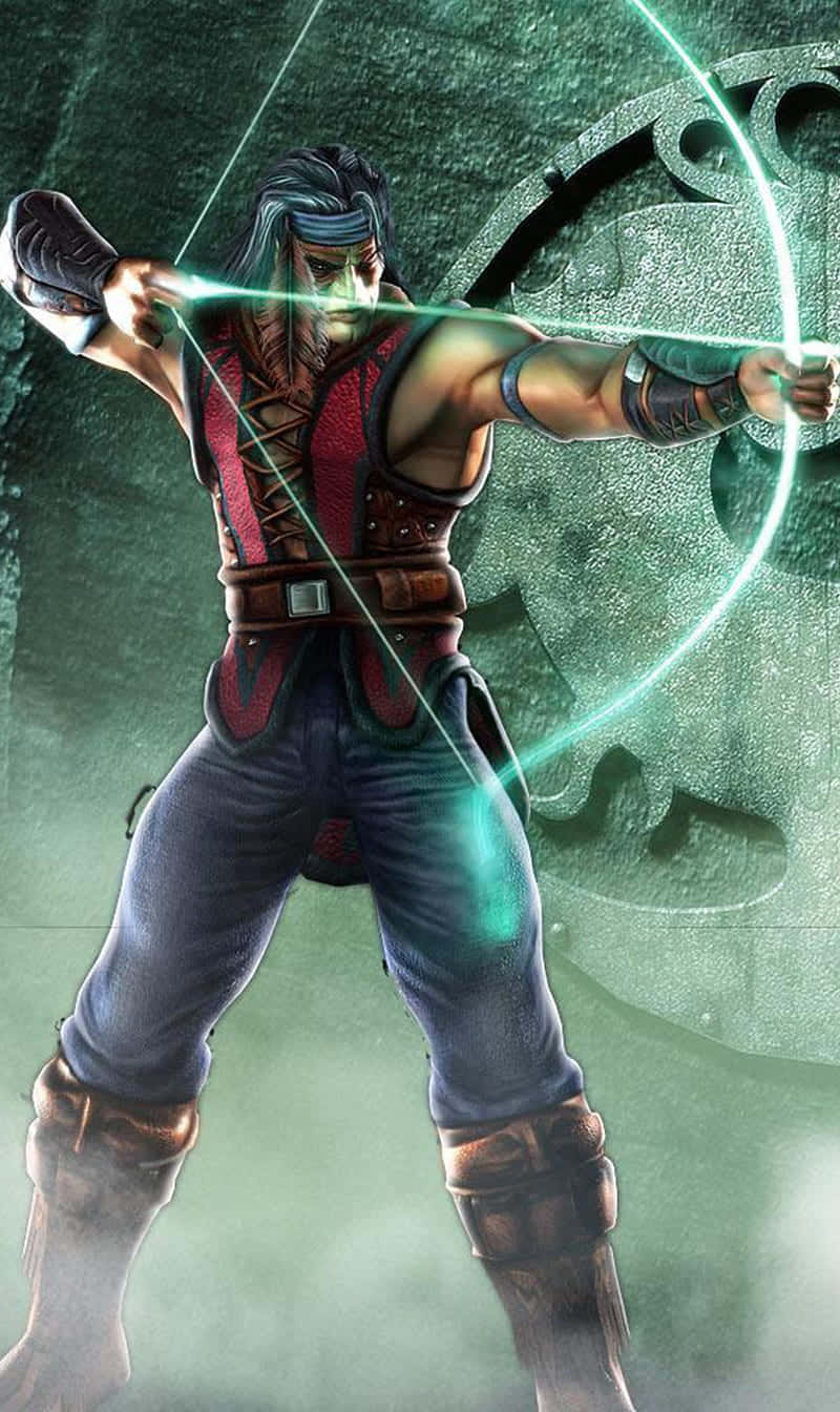 Mortal Kombat Armageddon, warrior with bow, blue hair, HD Phone Wallpaper