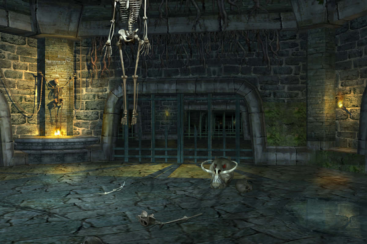 Mortal Kombat Armageddon, dungeon, stone dungeon, SD Desktop Wallpaper