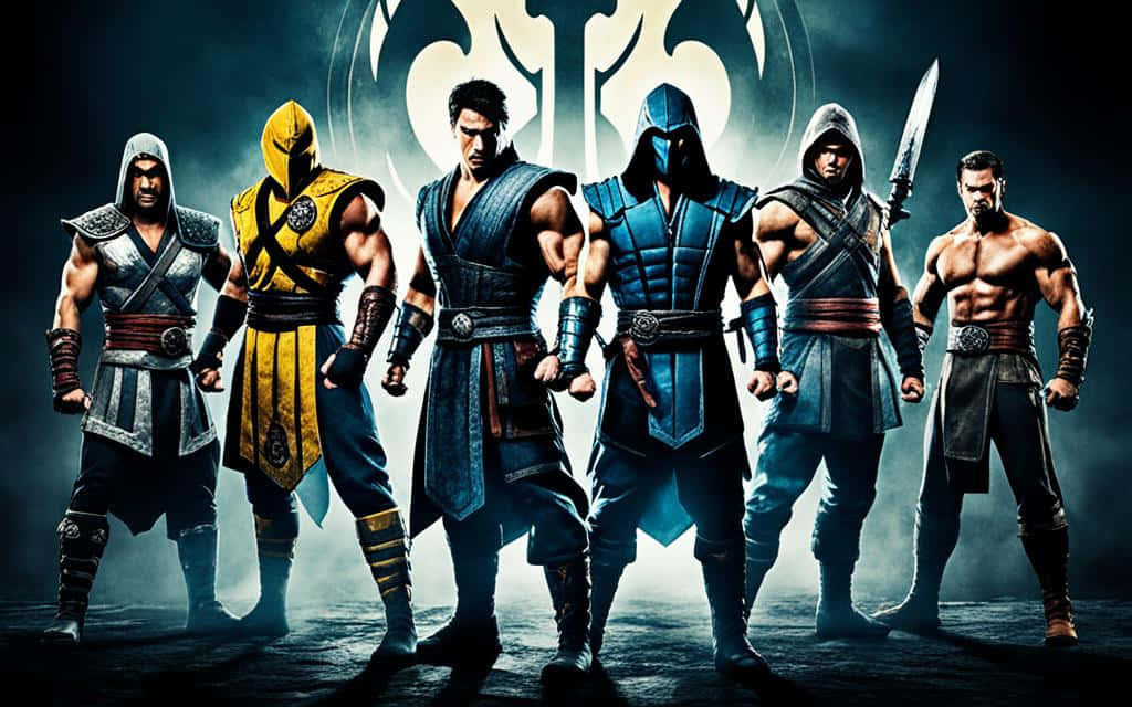 Mortal Kombat, warriors, colored armor, SD Desktop Wallpaper