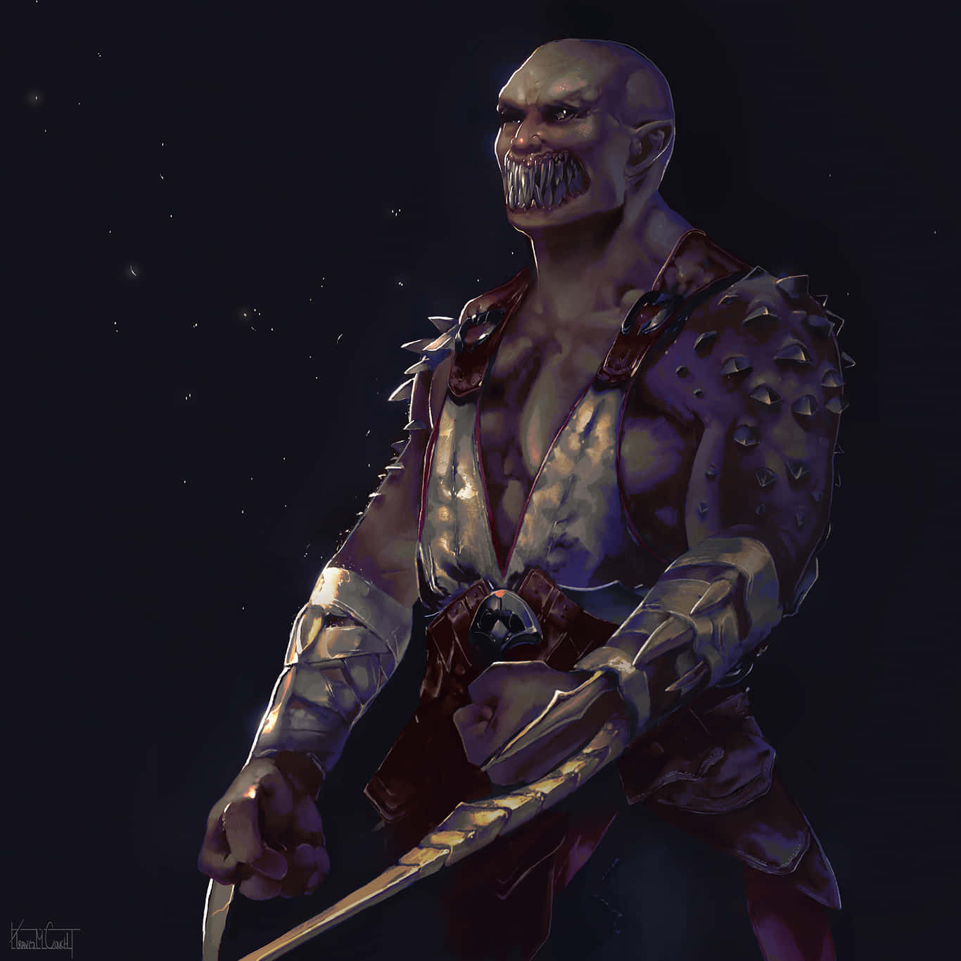Mortal Kombat, Baraka, bald warrior, HD Desktop Wallpaper