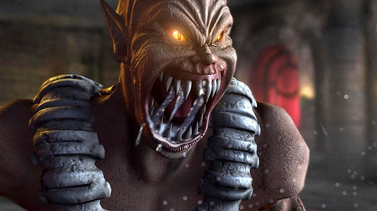 Mortal Kombat Baraka, Baraka, glowing yellow eyes, HD Desktop Wallpaper
