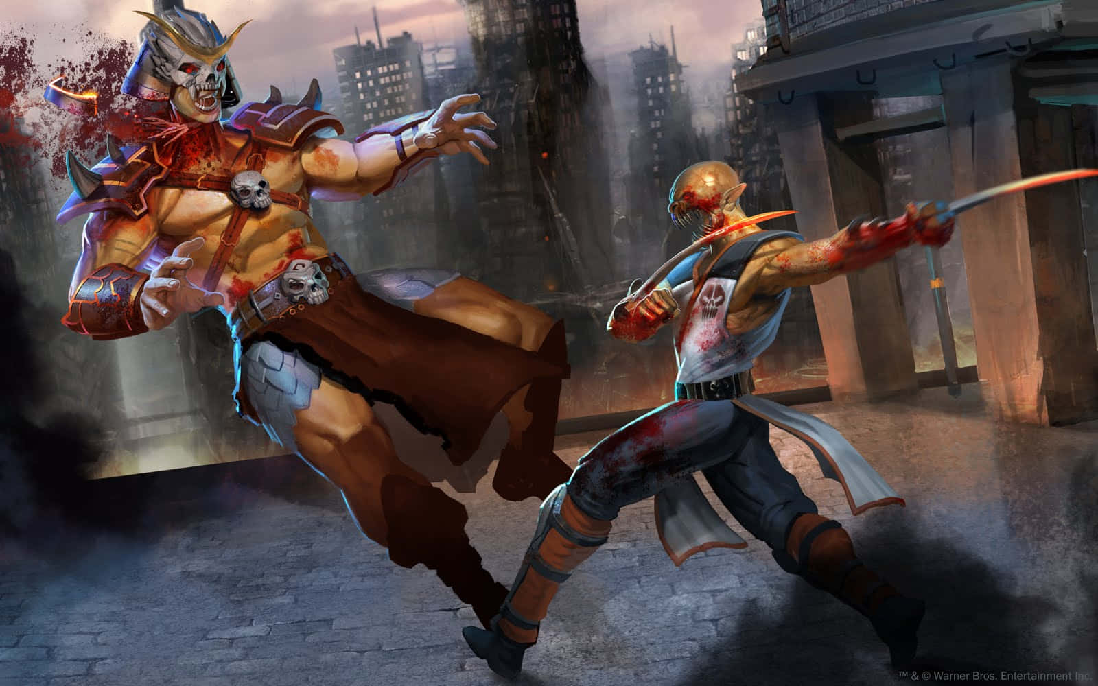 Mortal Kombat, Baraka, urban alley, HD Desktop Wallpaper