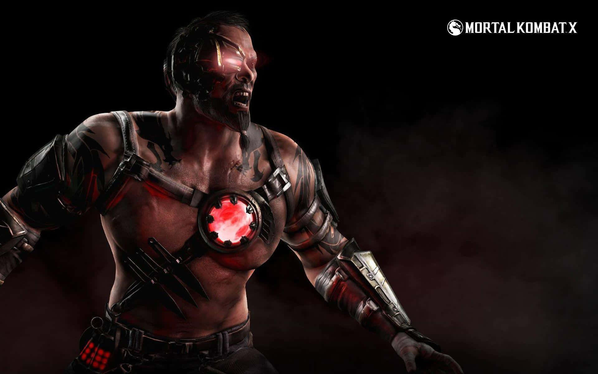 Mortal Kombat Characters, glowing red eyes, chest emblem, Full HD Desktop Wallpaper