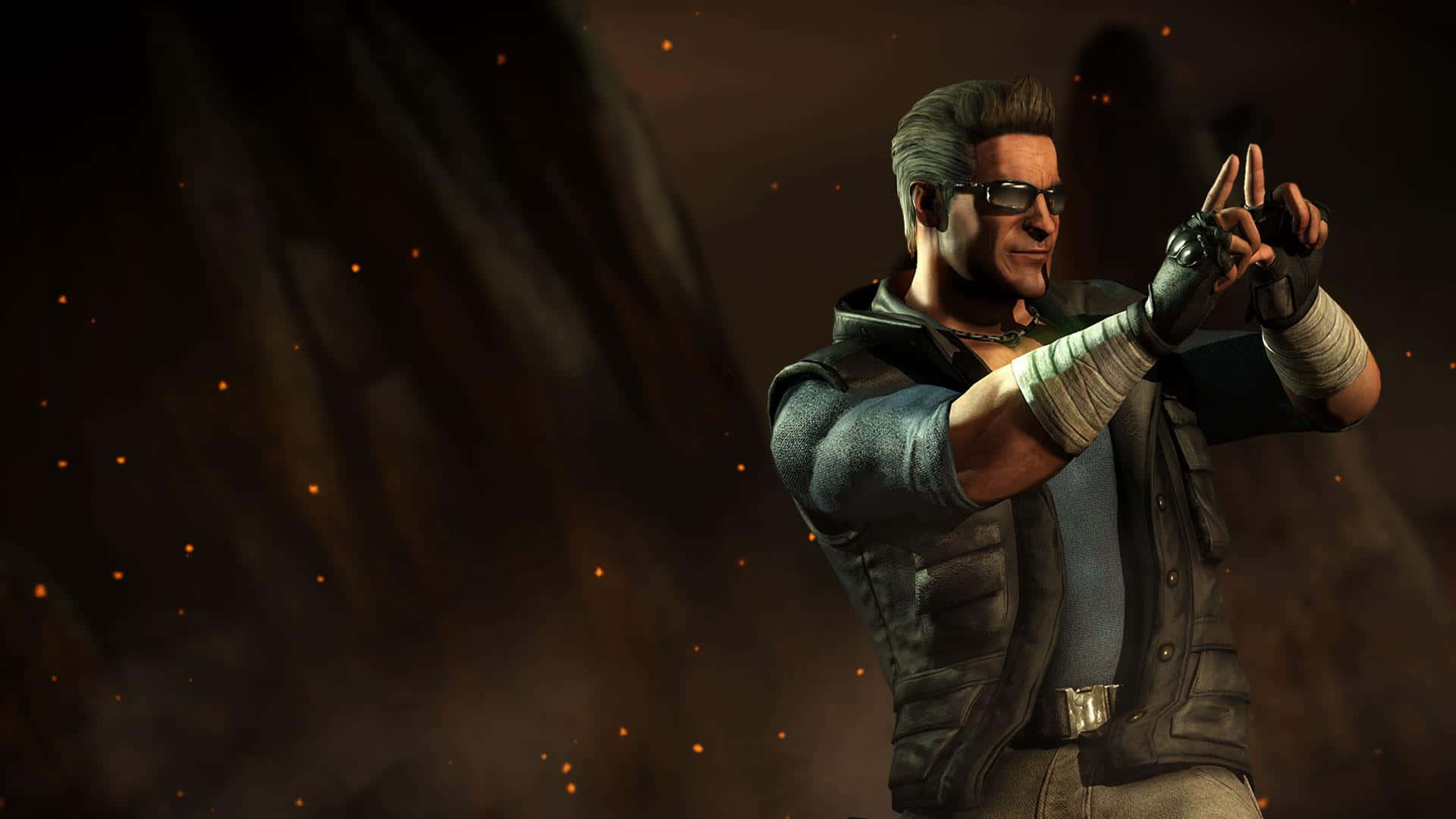 Mortal Kombat Characters, muscular man, glasses, Full HD Desktop Wallpaper