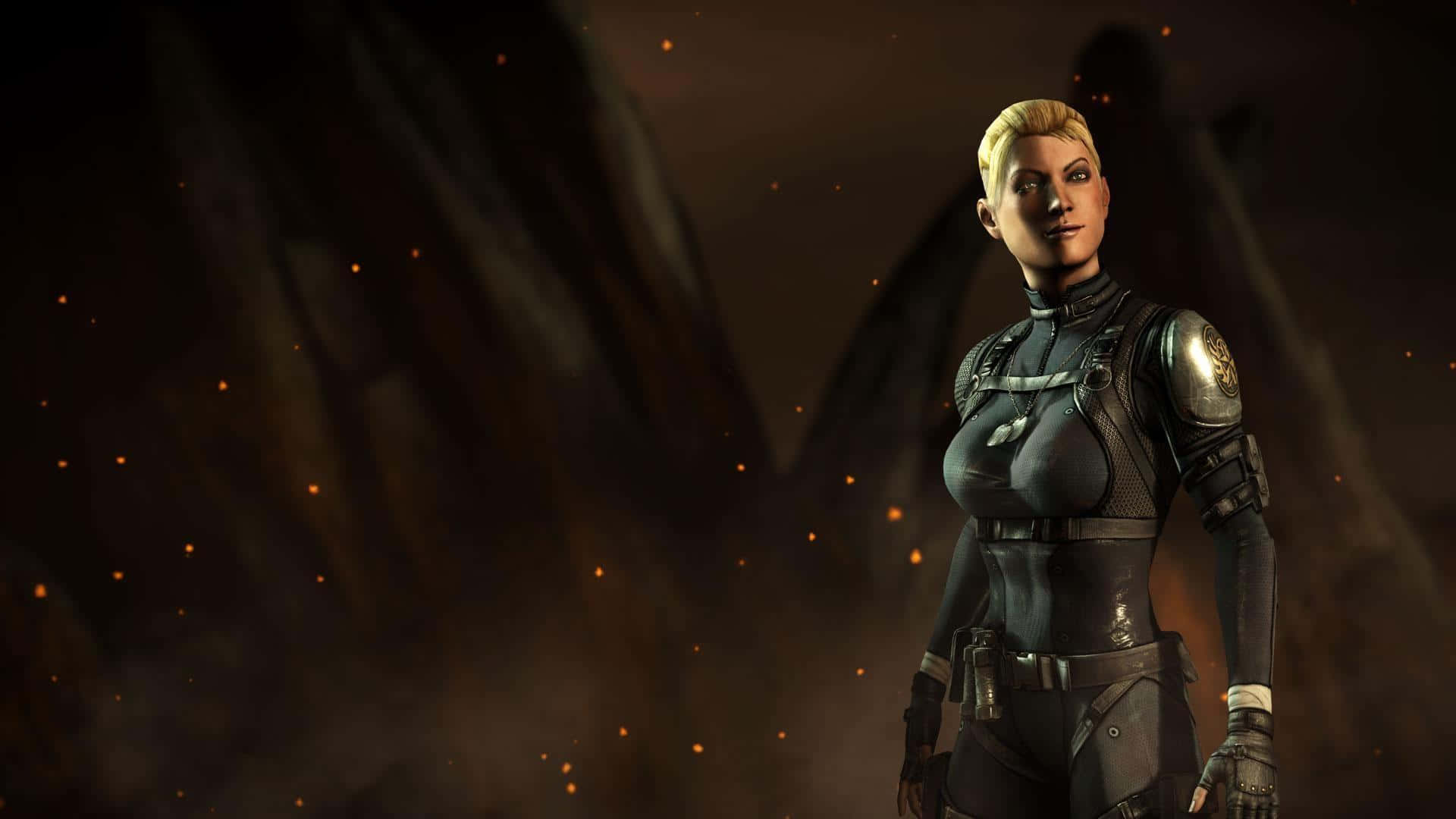 Mortal Kombat Characters, blonde female soldier, tactical gear, Full HD Desktop Wallpaper