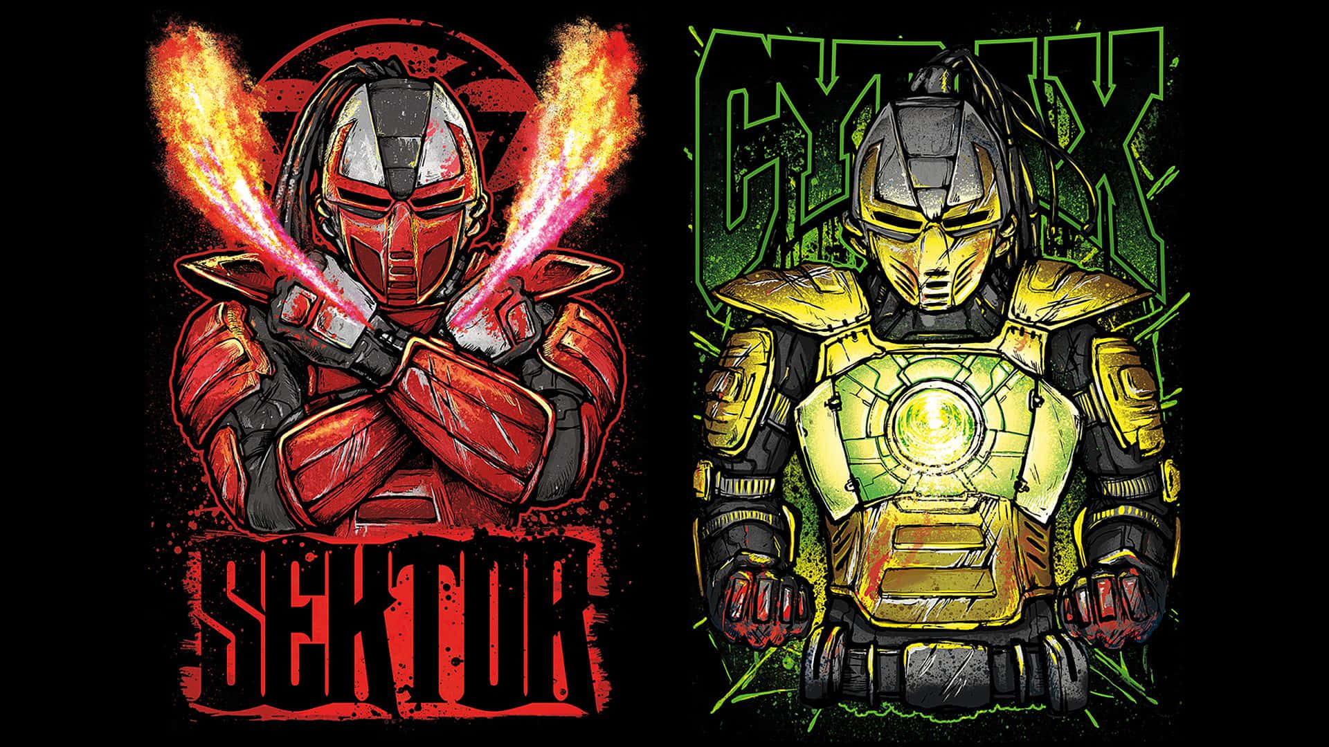 Mortal Kombat, Cyrax, 1920 x 1080, Full HD Desktop Wallpaper