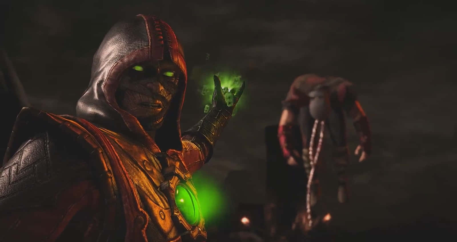 Mortal Kombat, Ermac, glowing green eyes, HD Desktop Wallpaper