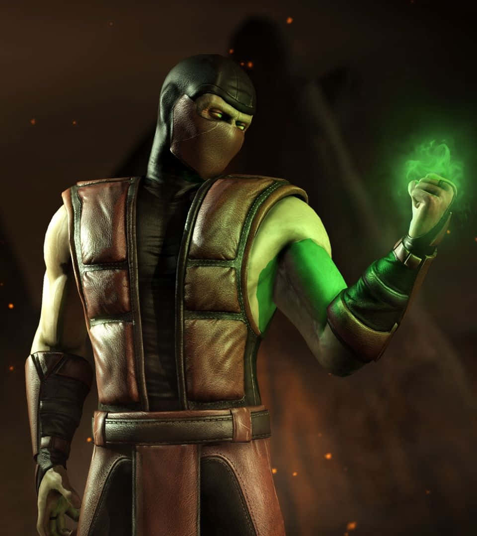 Mortal Kombat, Ermac, green-skinned warrior, SD Phone Wallpaper