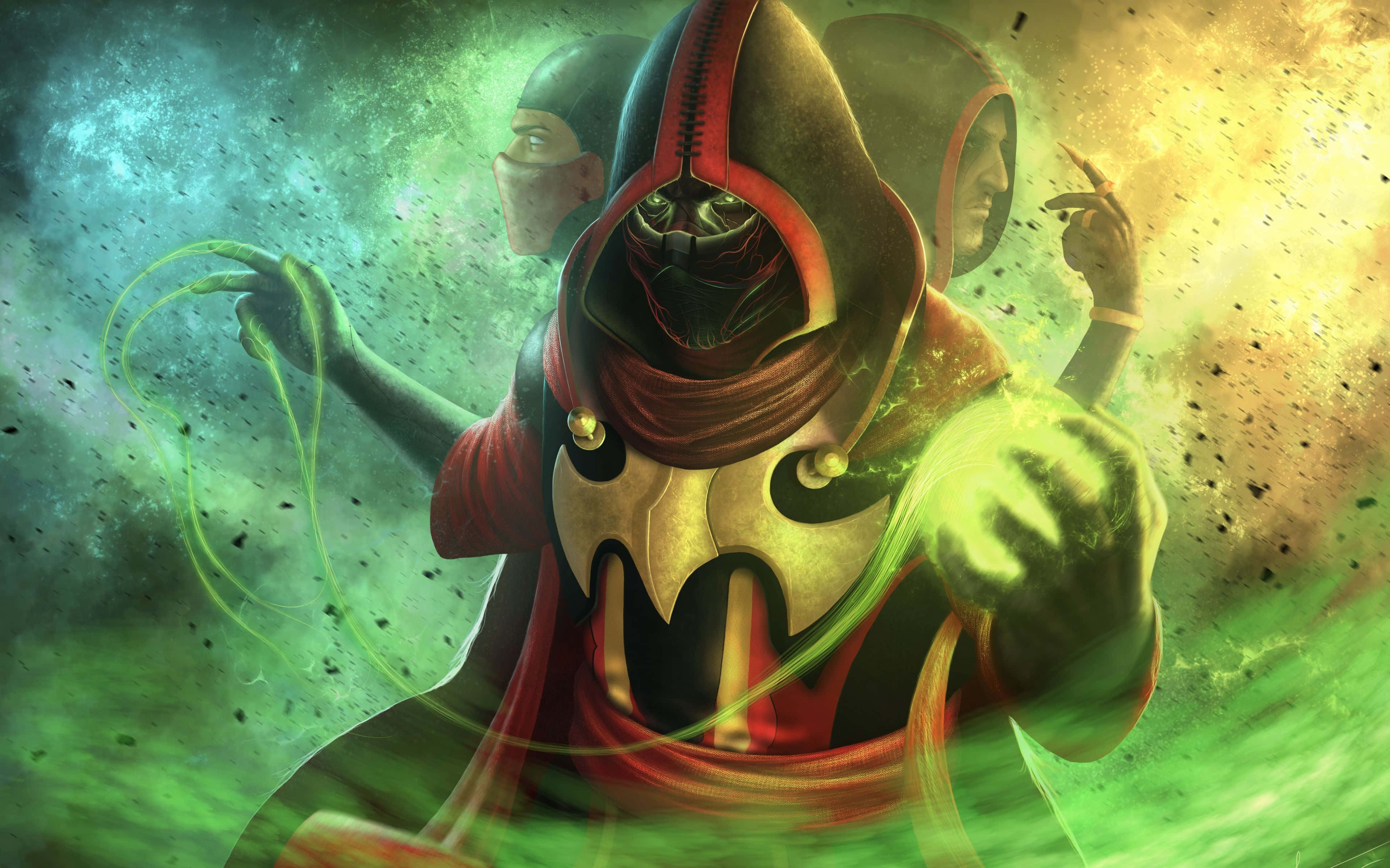 Mortal Kombat, Ermac, red and gold robes, 4K Desktop Wallpaper