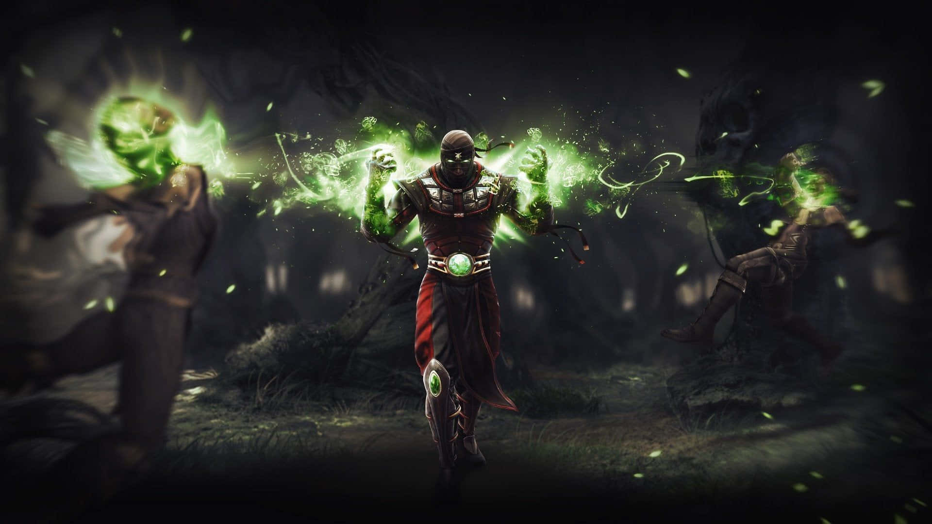 Mortal Kombat, Ermac, red robes, Full HD Desktop Wallpaper