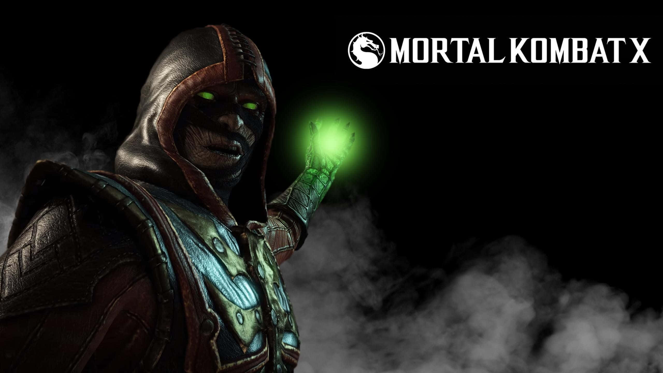 Mortal Kombat X, Ermac, glowing green eyes, 2K Desktop Wallpaper