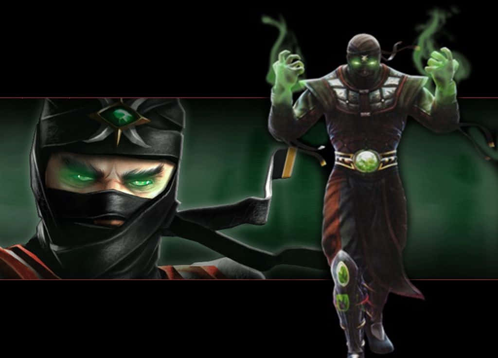 Mortal Kombat, Ermac, glowing green eyes, SD Desktop Wallpaper