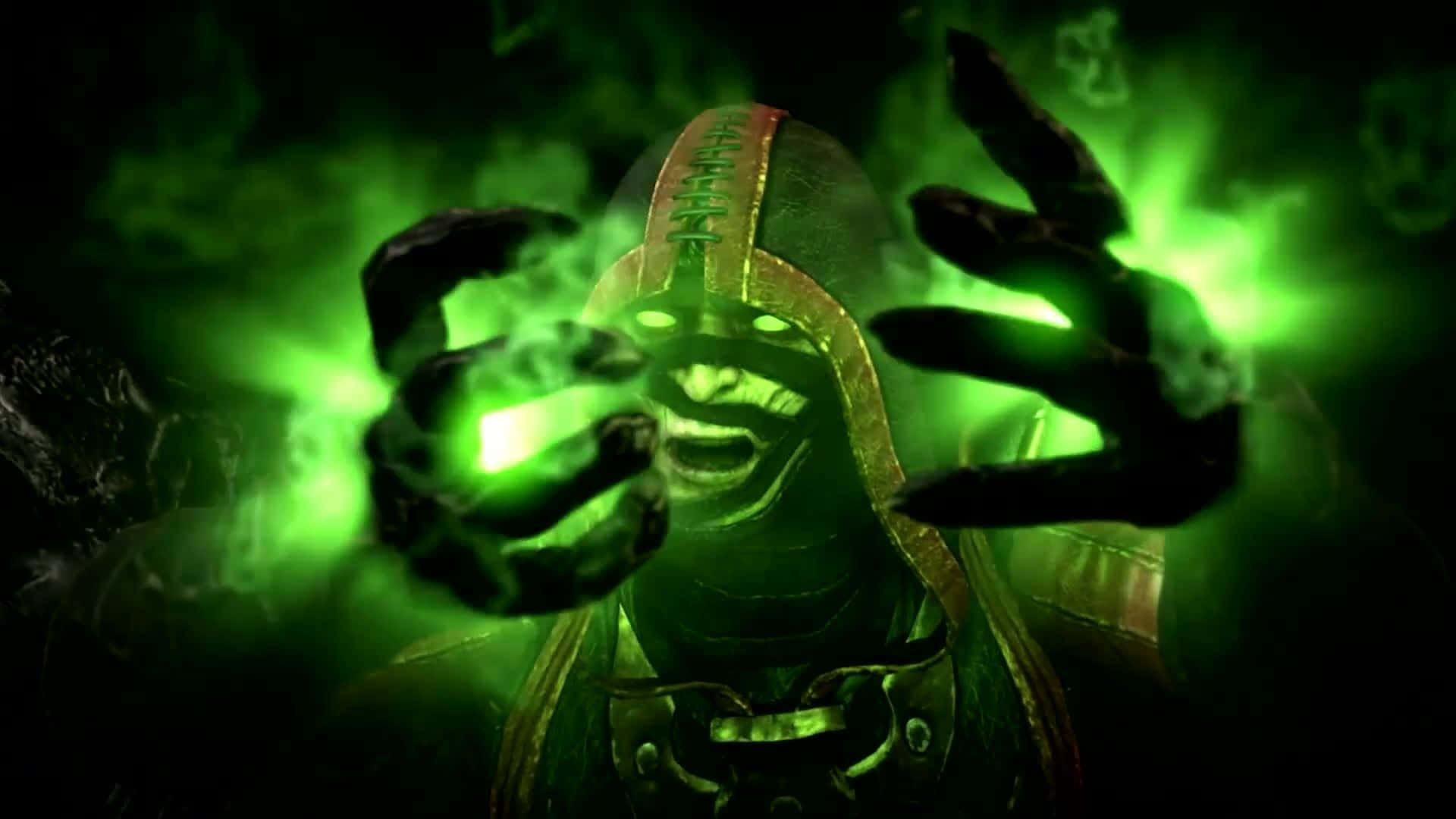Mortal Kombat, Ermac, glowing green eyes, Full HD Desktop Wallpaper