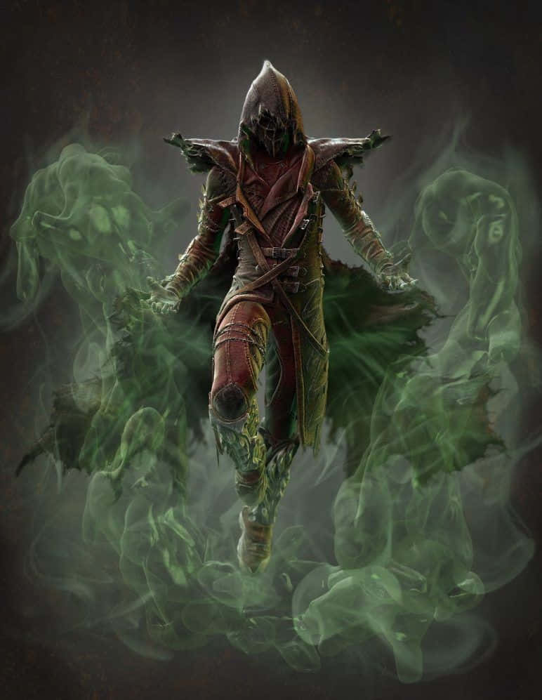Mortal Kombat, Ermac, tattered red armor, SD Phone Wallpaper