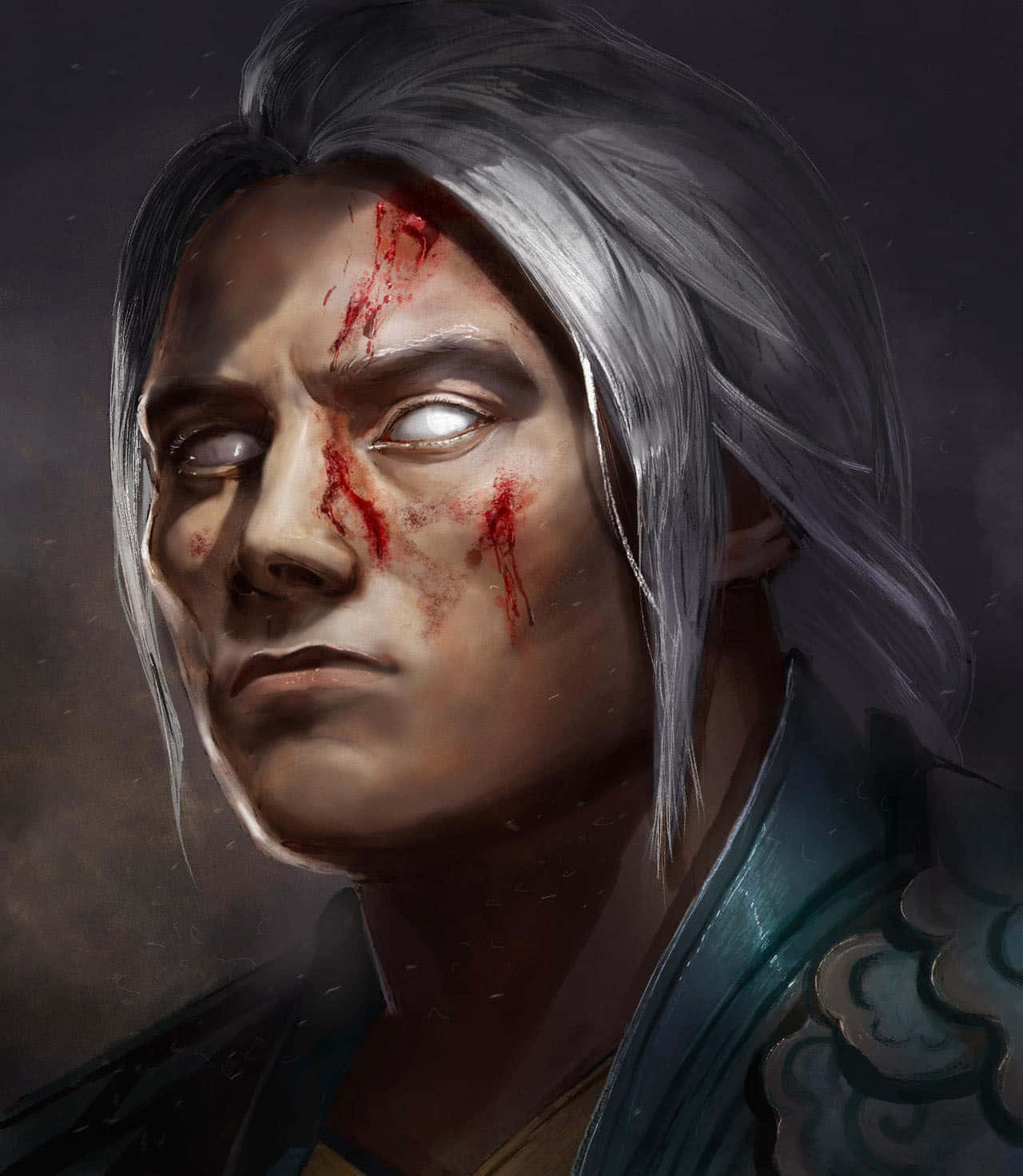 Mortal Kombat, Fujin, silver hair, HD Phone Wallpaper