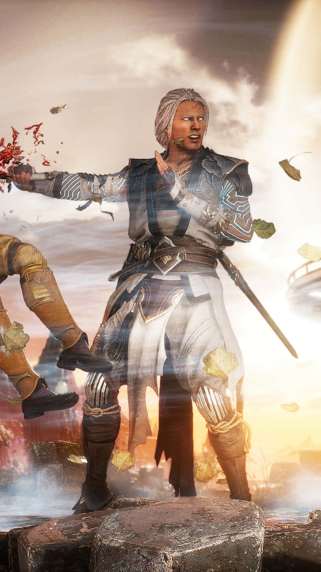 Mortal Kombat, Fujin, glowing sword, Full HD Phone Wallpaper