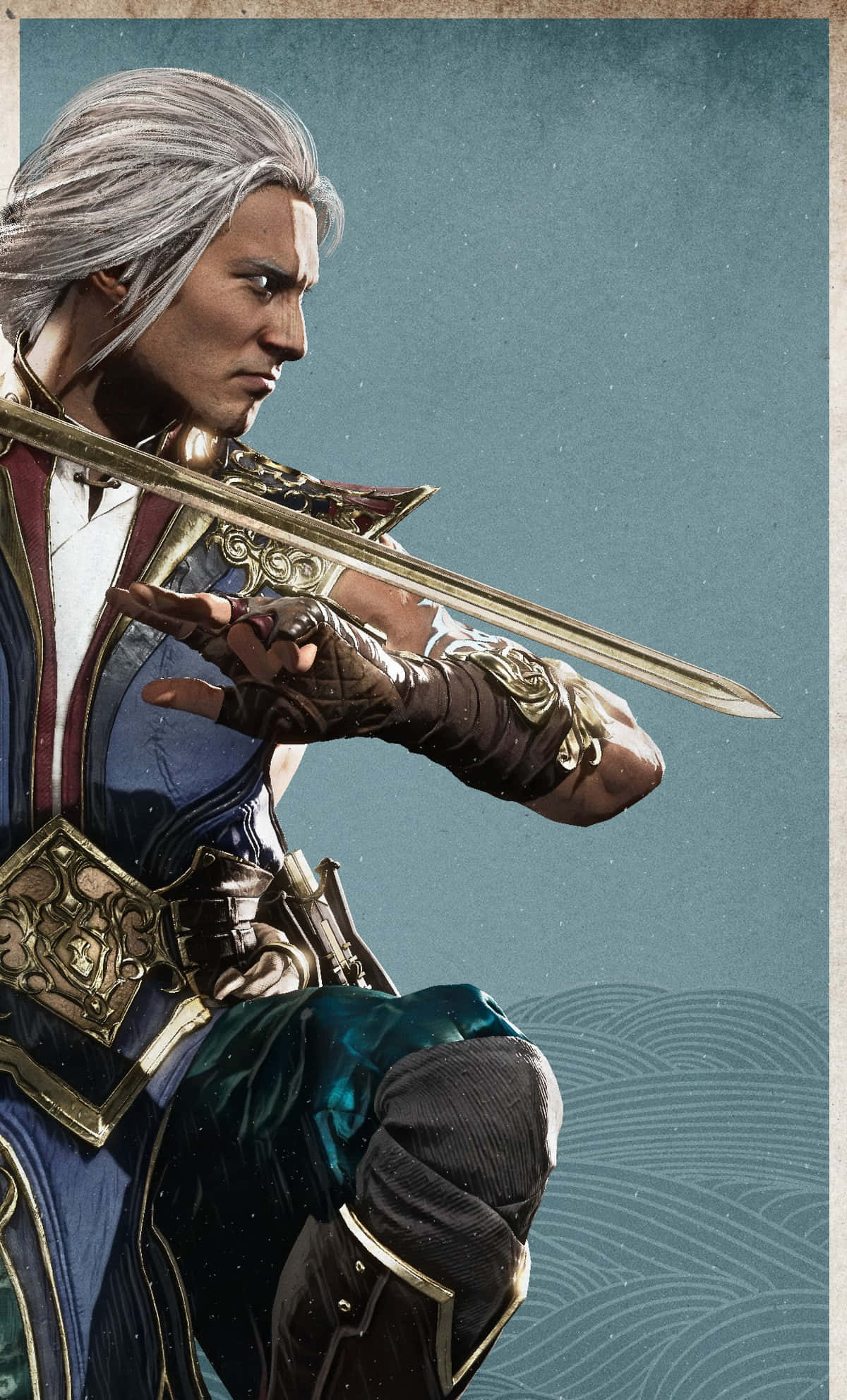 Mortal Kombat, Fujin, silver-haired warrior, Full HD Phone Wallpaper