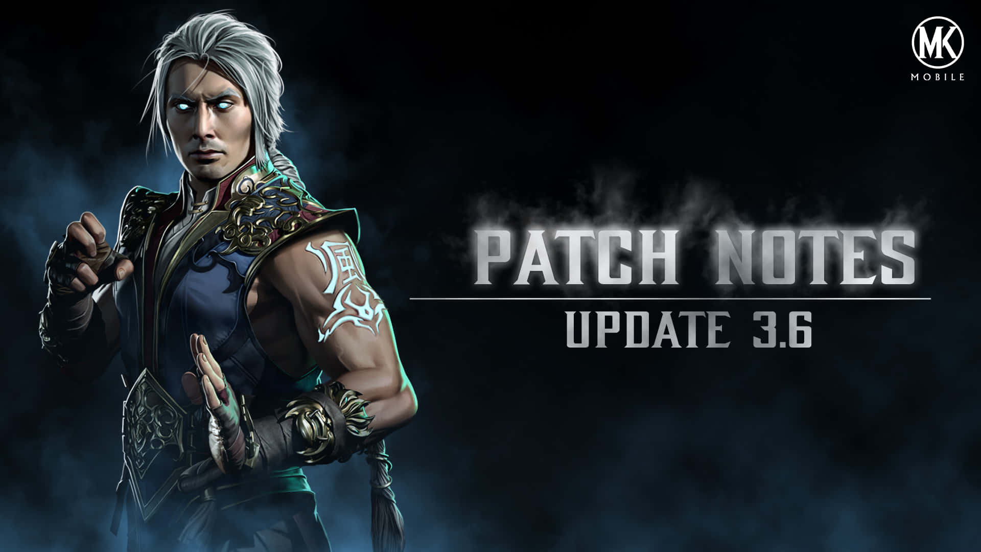 Mortal Kombat Fujin, silver-haired warrior, ornate armor, Full HD Desktop Wallpaper