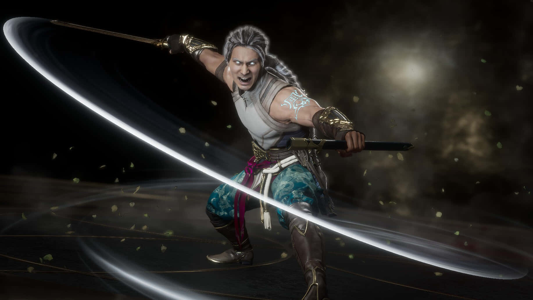 Mortal Kombat, Fujin, glowing sword, HD Desktop Wallpaper