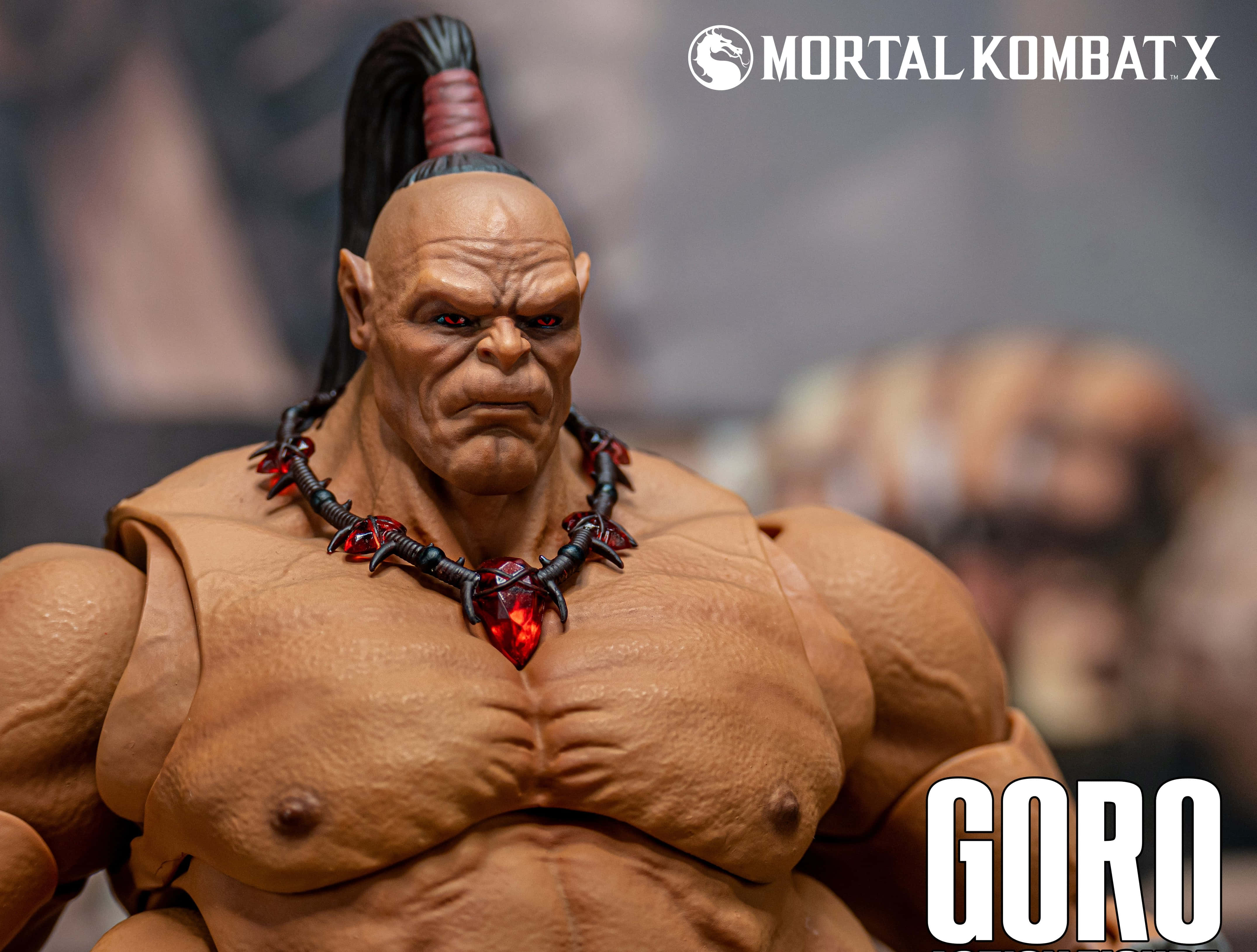 Mortal Kombat X, Goro, spiked necklace, 4K Desktop Wallpaper