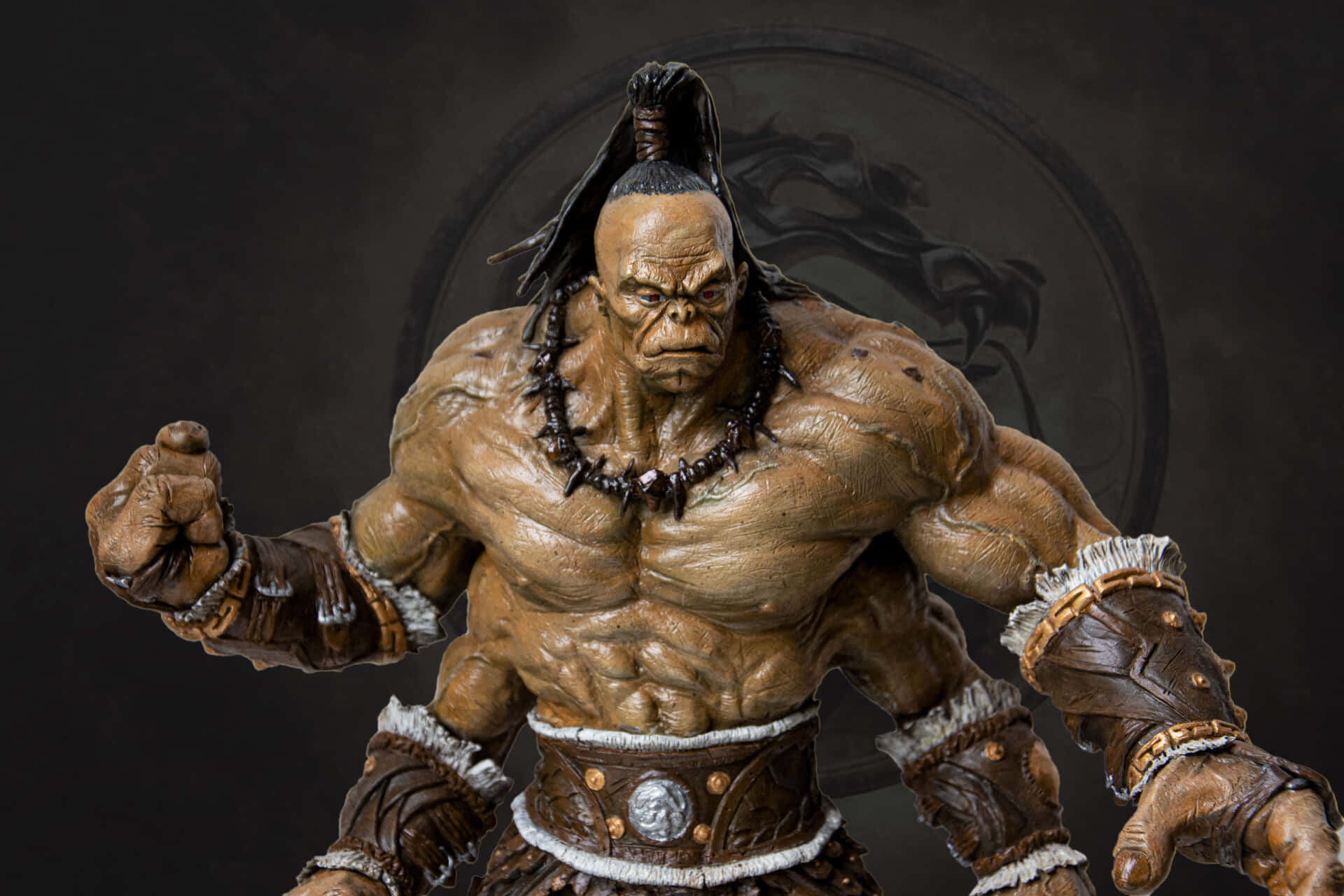 Mortal Kombat Goro, 3d-rendered, muscular orc warrior, Full HD Desktop Wallpaper