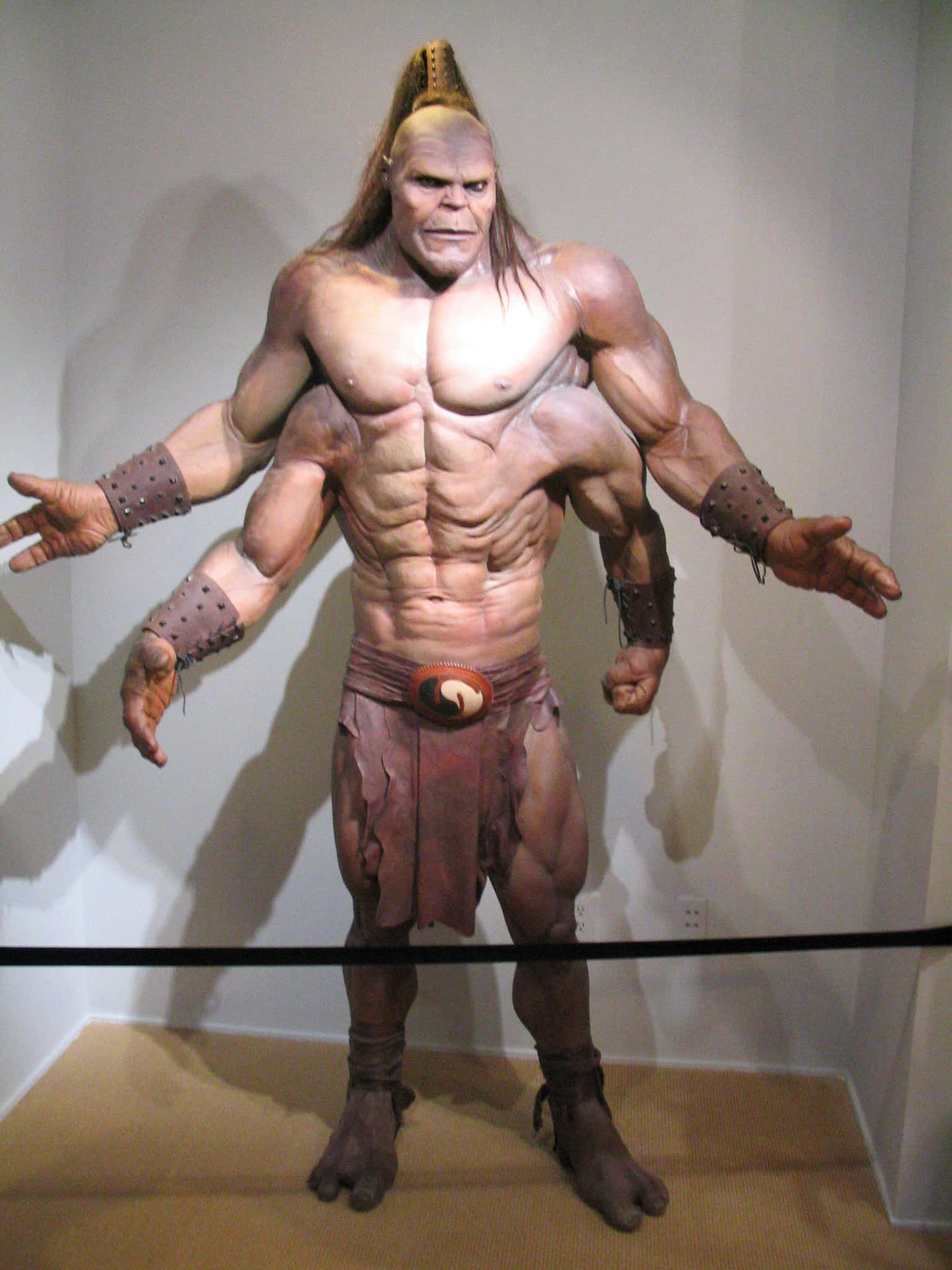 Mortal Kombat Goro, wax figure, muscular warrior, Full HD Phone Wallpaper