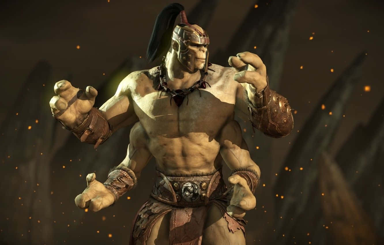 Mortal Kombat Goro, Goro, tribal armor, HD Desktop Wallpaper