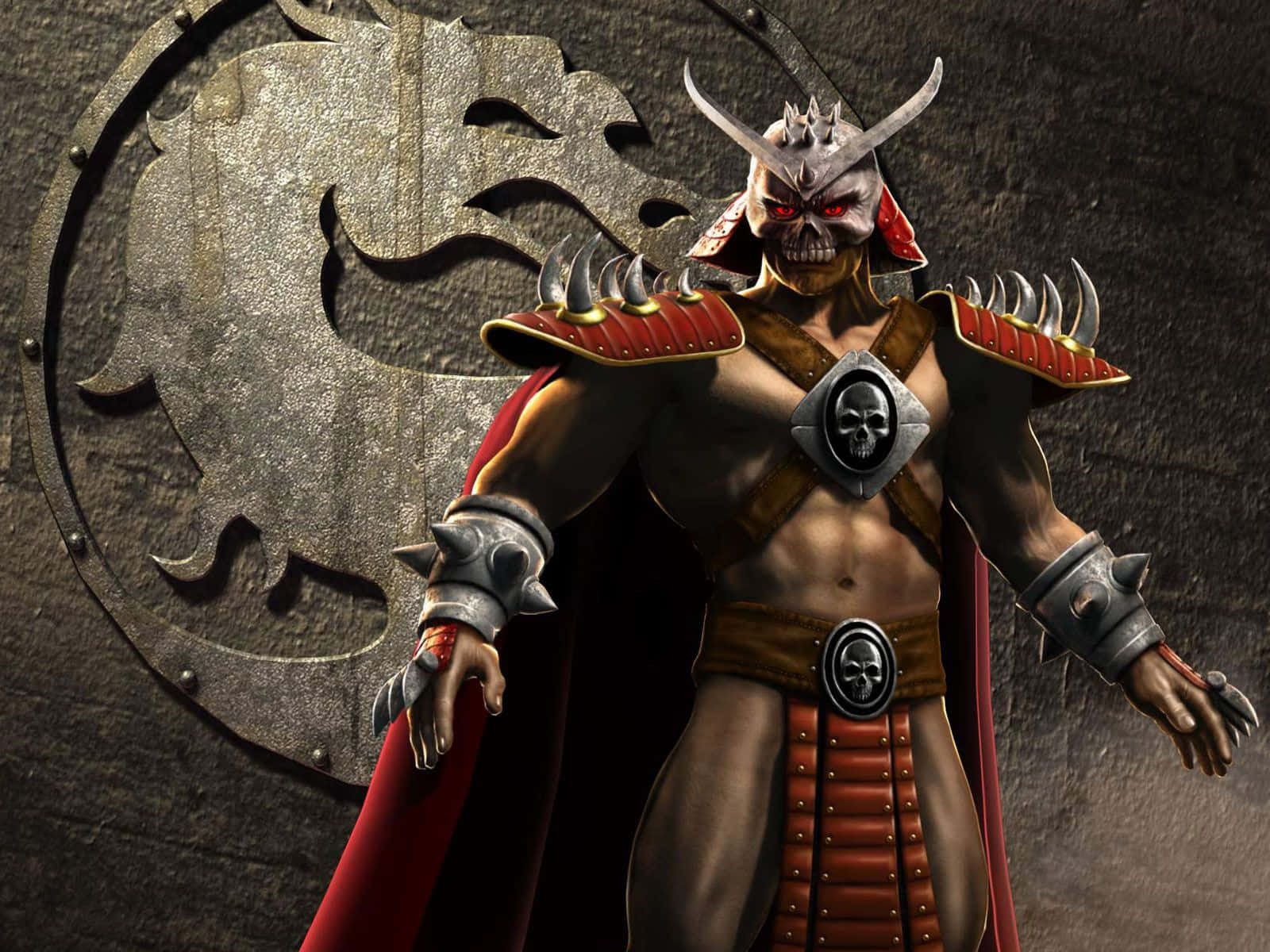 Mortal Kombat, Goro, skull mask, HD Desktop Wallpaper