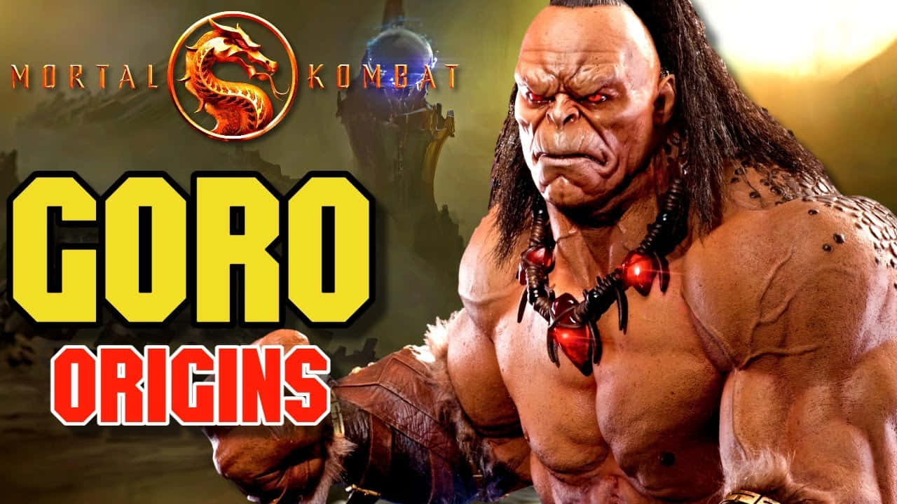 Mortal Kombat Goro, red eyes, tribal necklace, HD Desktop Wallpaper