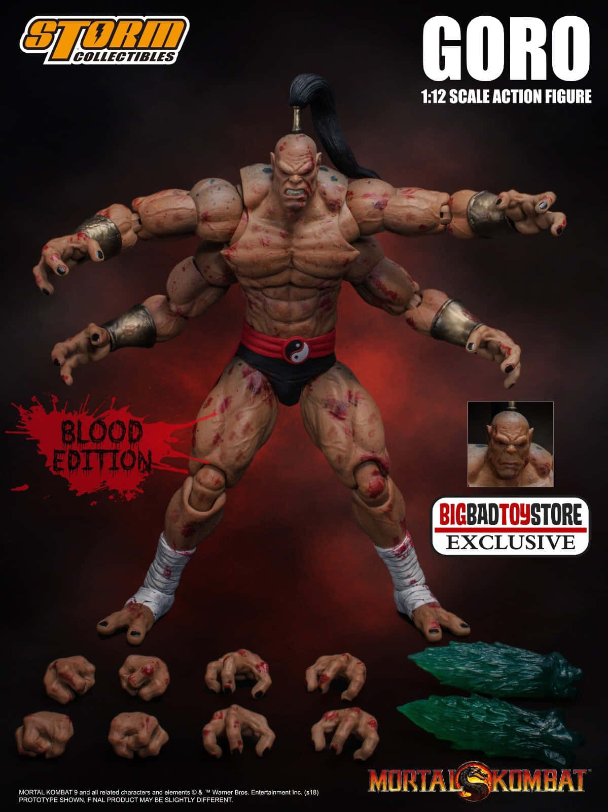 Goro, Mortal Kombat, action figure, HD Phone Wallpaper