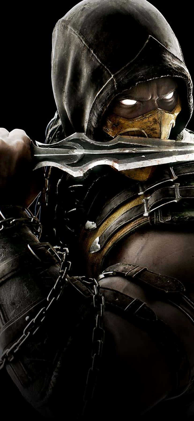Mortal Kombat, iPhone, hooded warrior, HD Phone Wallpaper