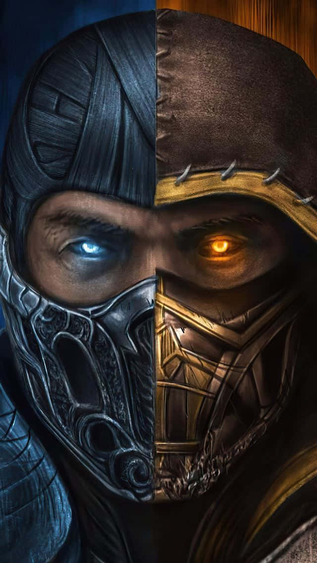 Mortal Kombat, iPhone, masked warrior, SD Phone Wallpaper