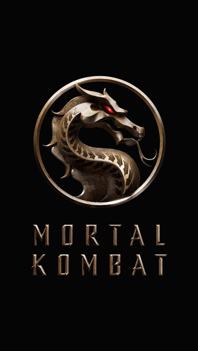 Mortal Kombat, iPhone, metallic dragon logo, SD Phone Wallpaper