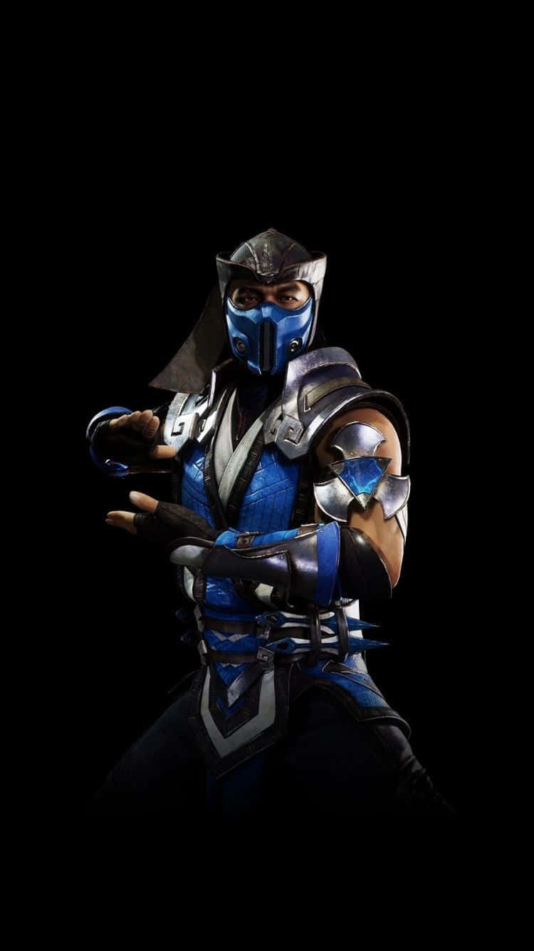 Mortal Kombat, iPhone, blue-masked ninja warrior, HD Phone Wallpaper