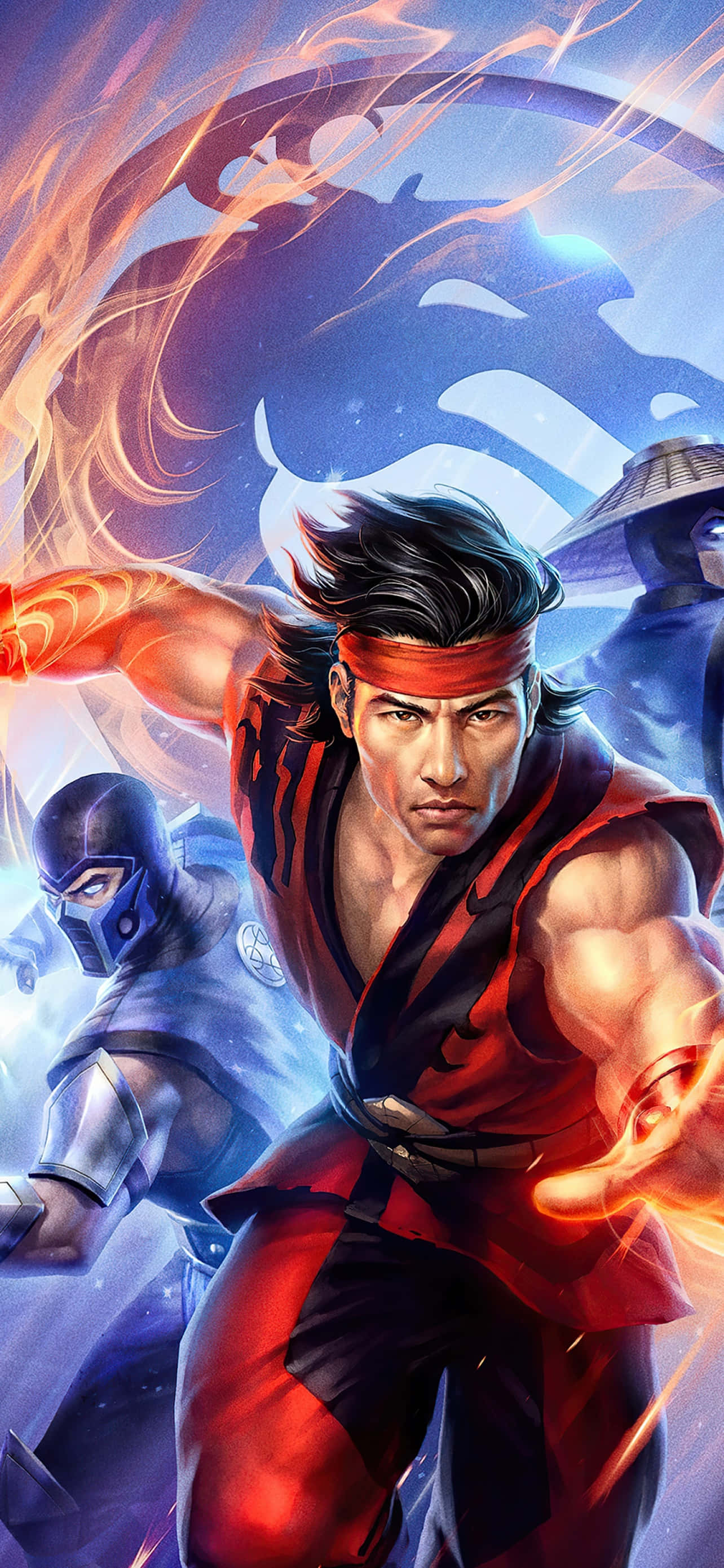 Mortal Kombat, iPhone, red gi, 2K Phone Wallpaper