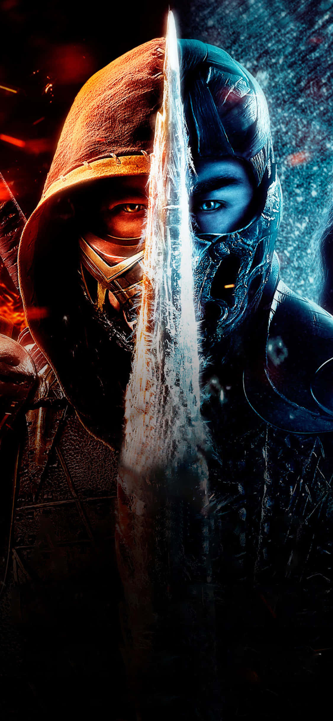 Mortal Kombat, iPhone, hooded warrior, Full HD Phone Wallpaper