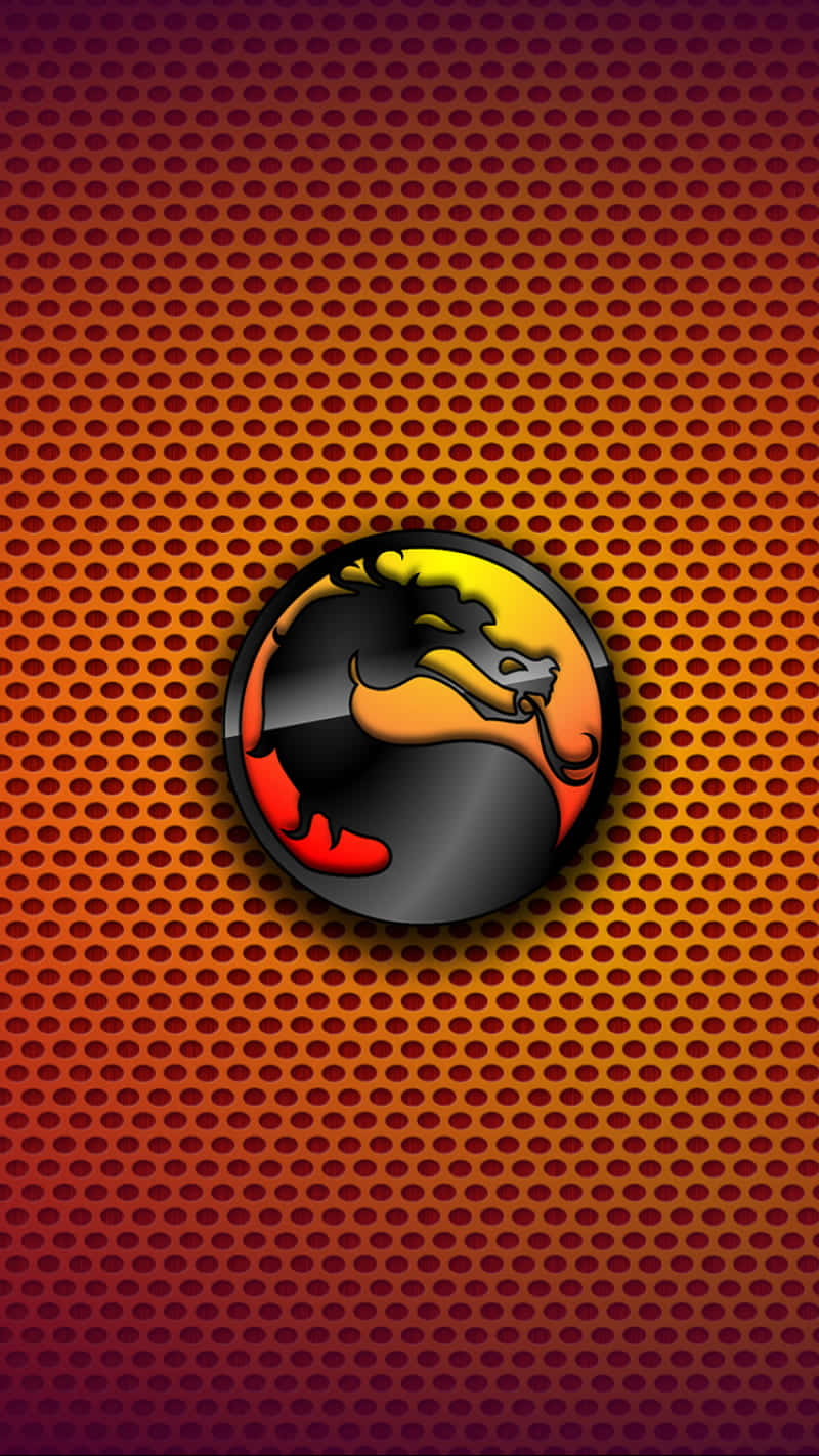 Mortal Kombat, iPhone, fiery dragon logo, HD Phone Wallpaper
