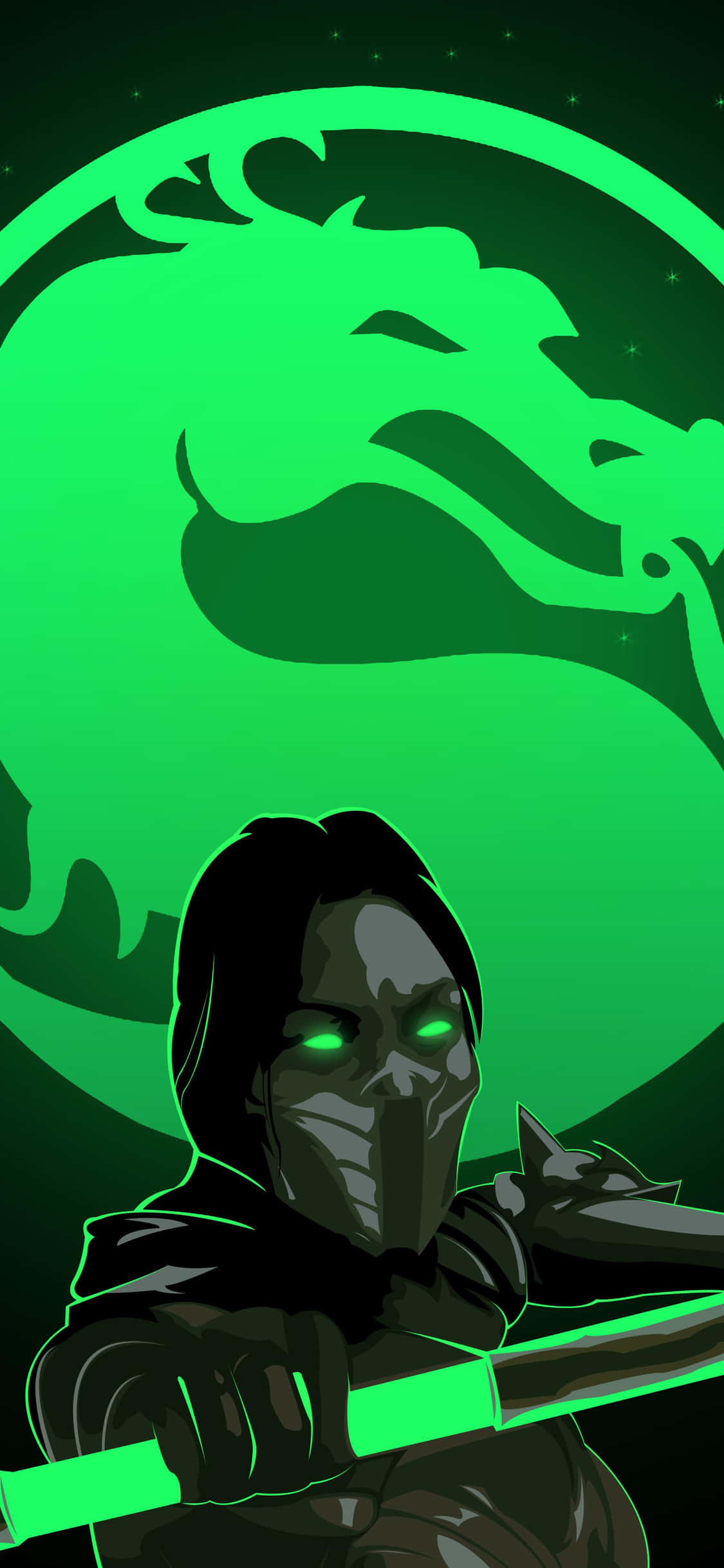 Mortal Kombat Jade, Jade, glowing green eyes, Full HD Phone Wallpaper