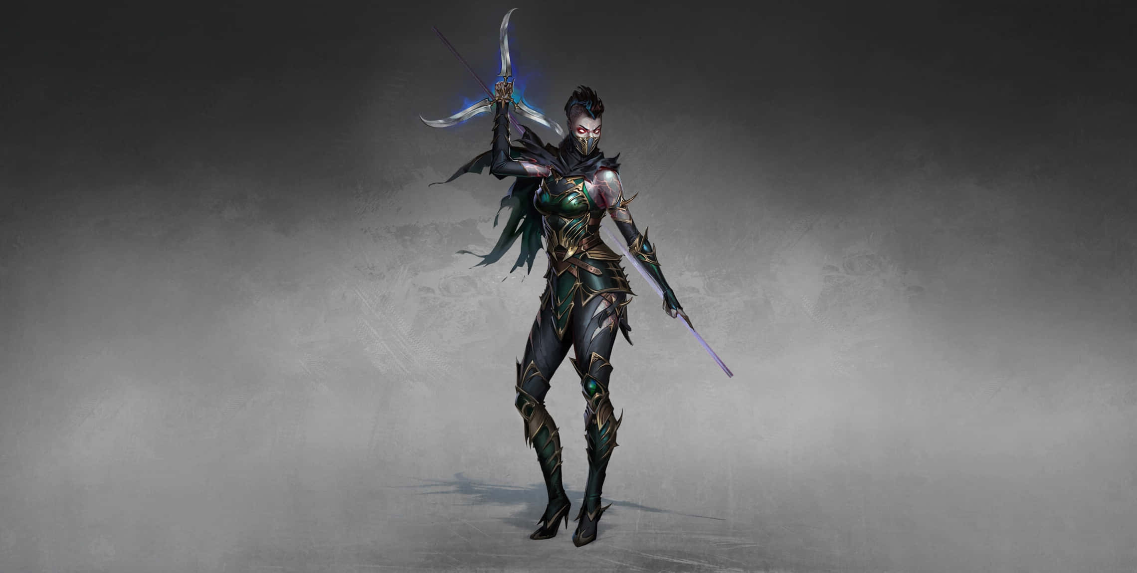 Mortal Kombat Jade, dark fantasy warrior woman, ornate armor, Full HD Desktop Wallpaper