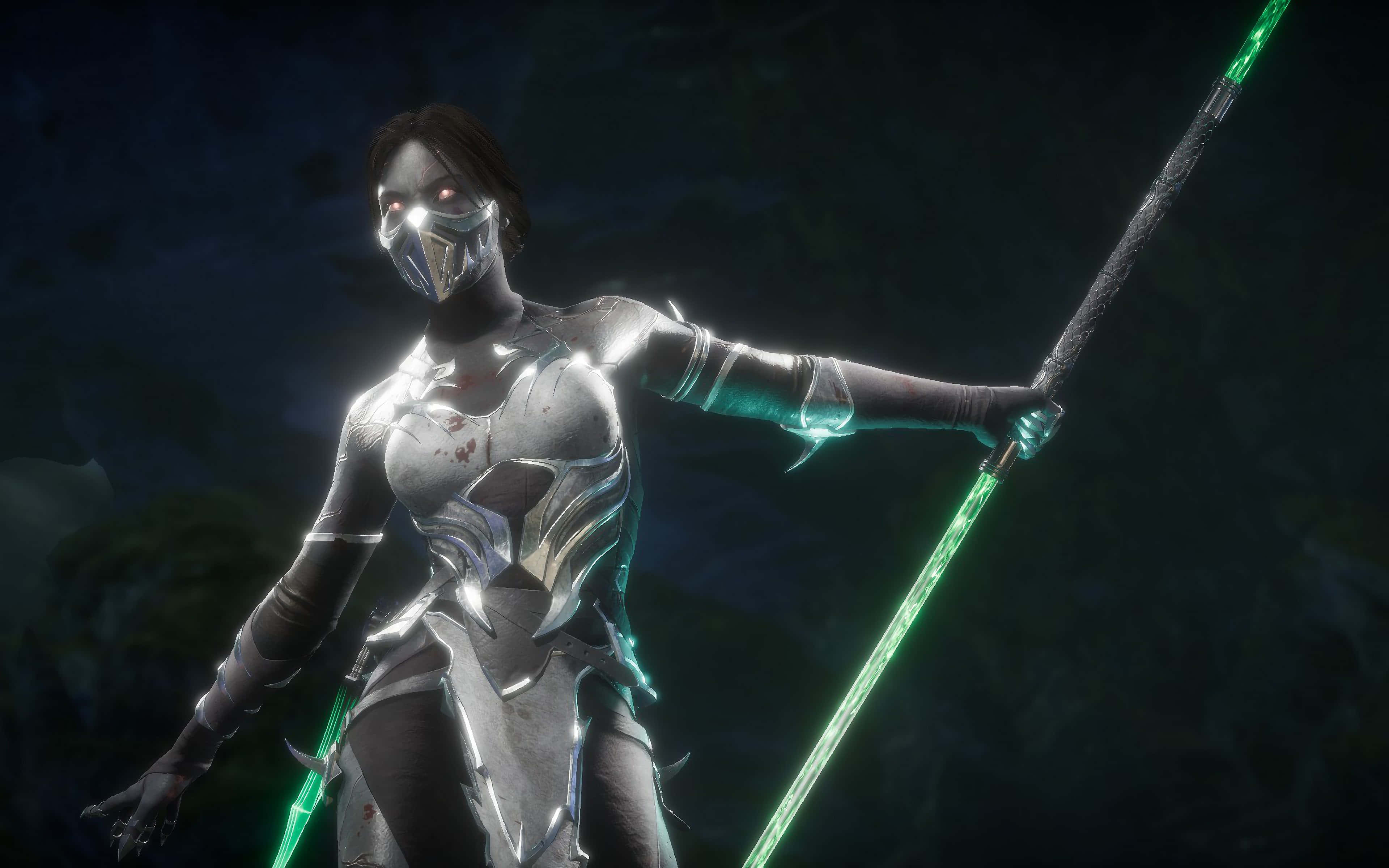 Mortal Kombat Jade, Jade, silver armor, 4K Desktop Wallpaper